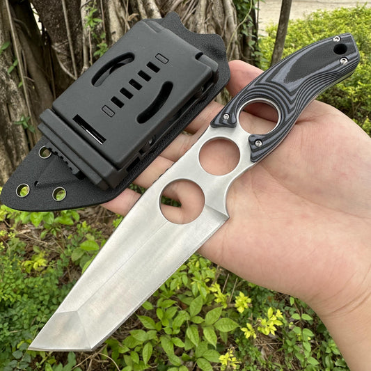 TK03 D2 Fixed Blade Knife G10 Handle Kydex Sheath