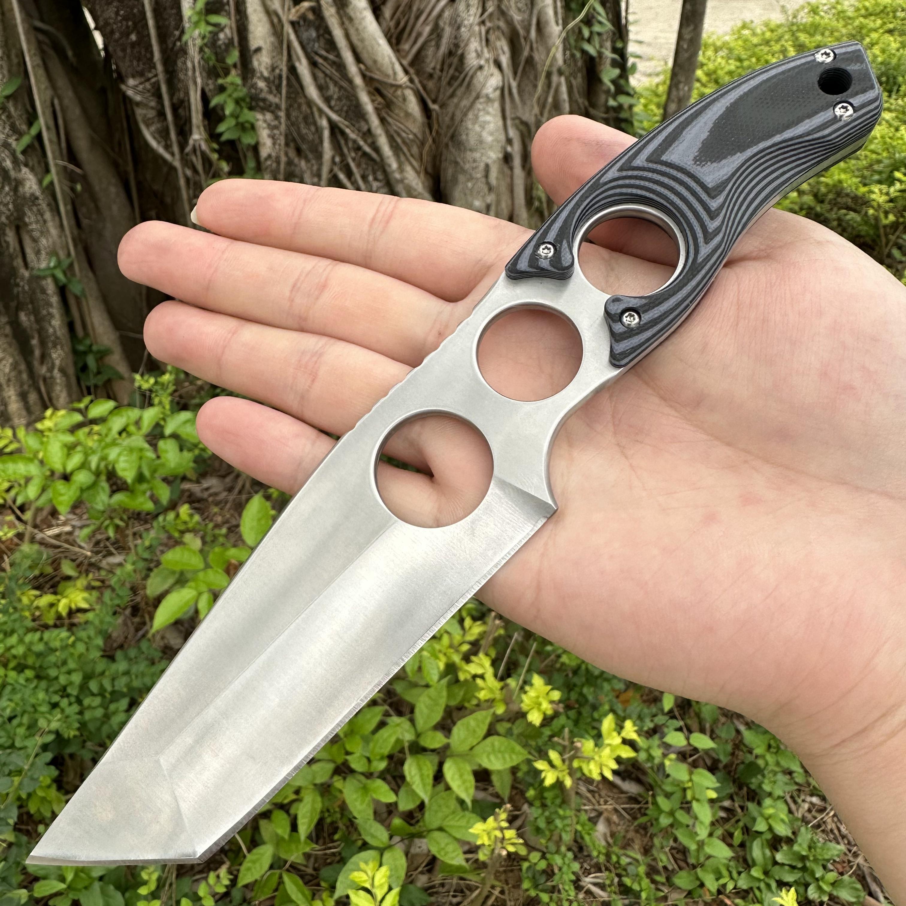 TK03 D2 Fixed Blade Knife G10 Handle Kydex Sheath