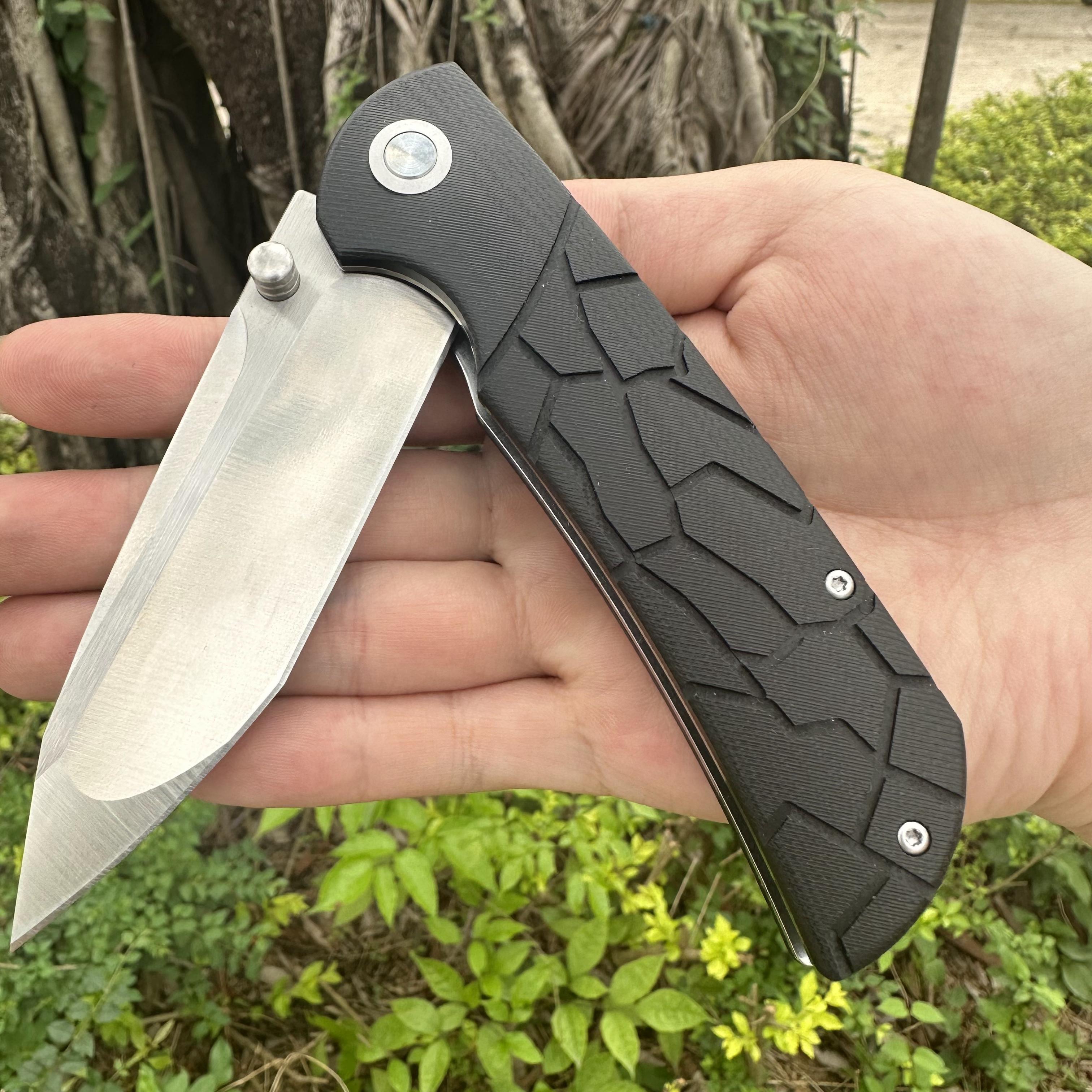 TK01 D2 Blade G10 Handle Folding Knife Liner Lock