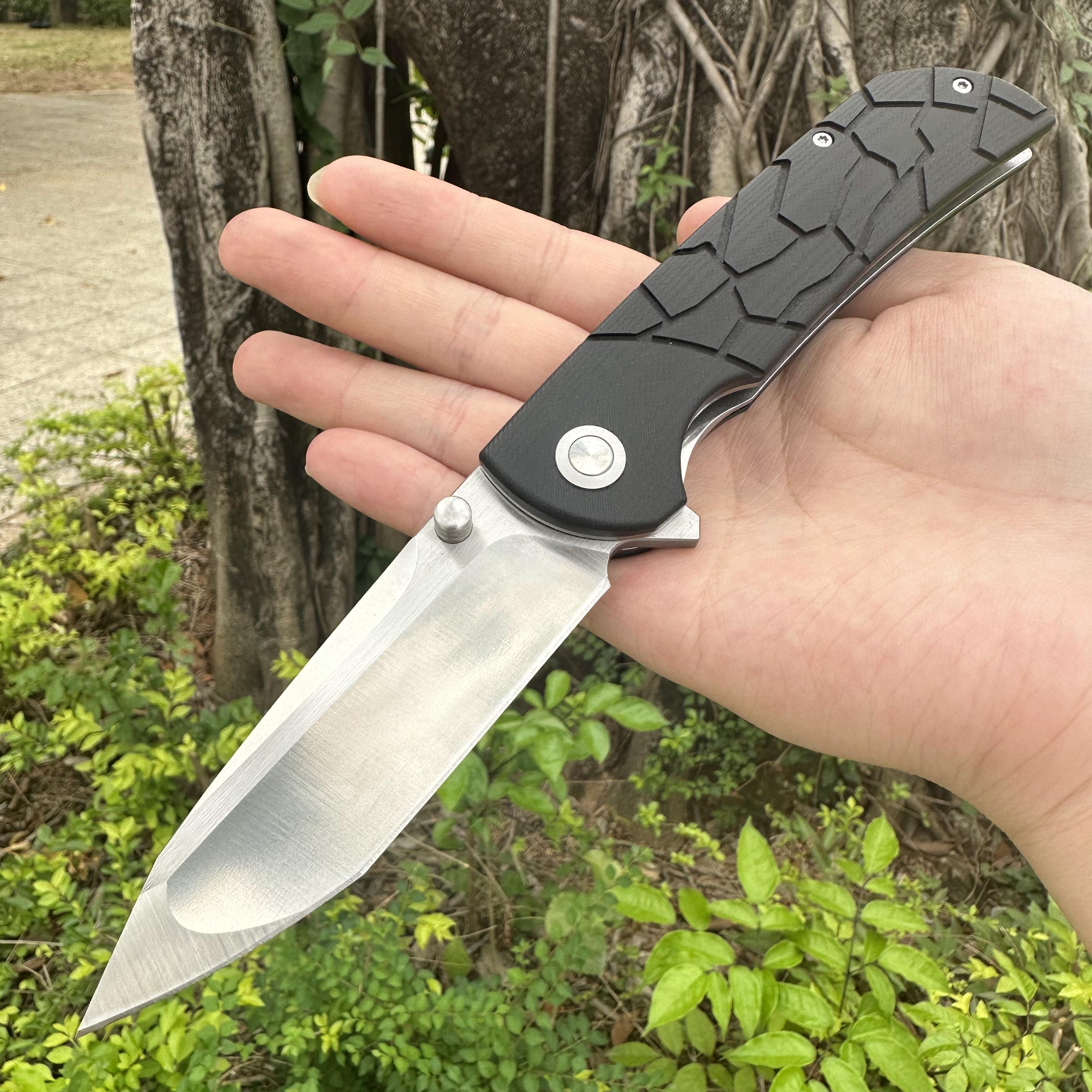 TK01 D2 Blade G10 Handle Folding Knife Liner Lock