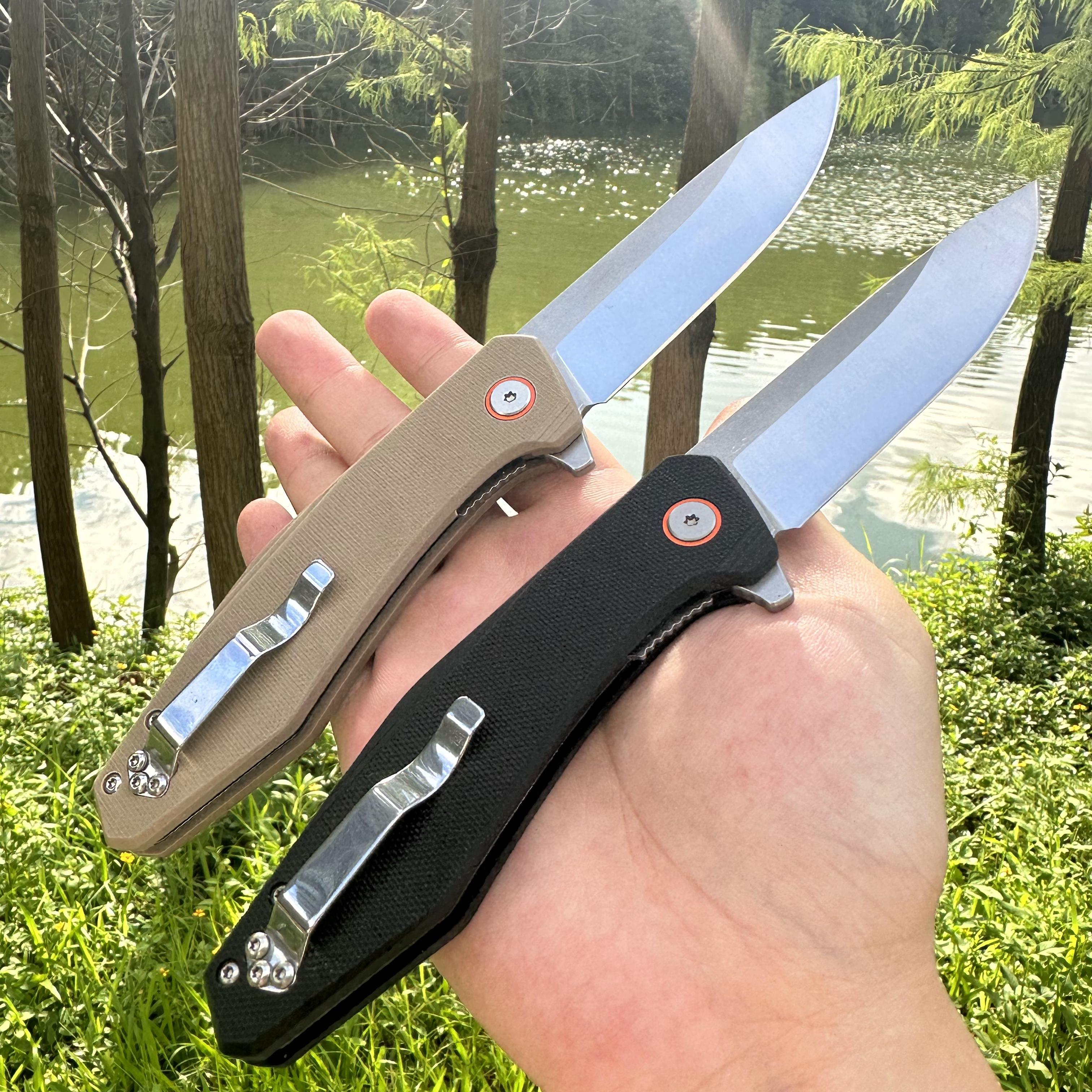 JJ050 D2 Blade G10 Handle Folding Knife Liner Lock