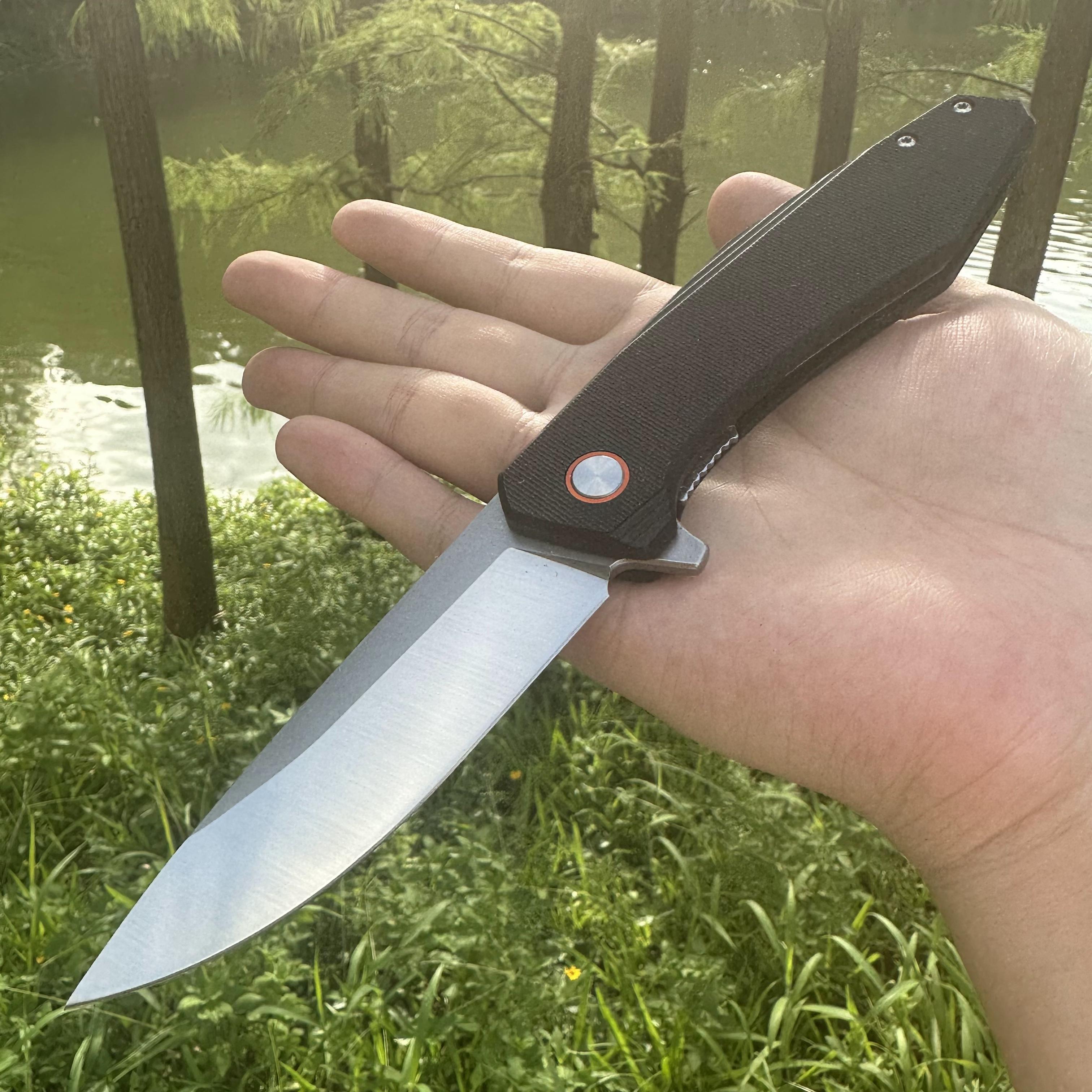 JJ050 D2 Blade G10 Handle Folding Knife Liner Lock