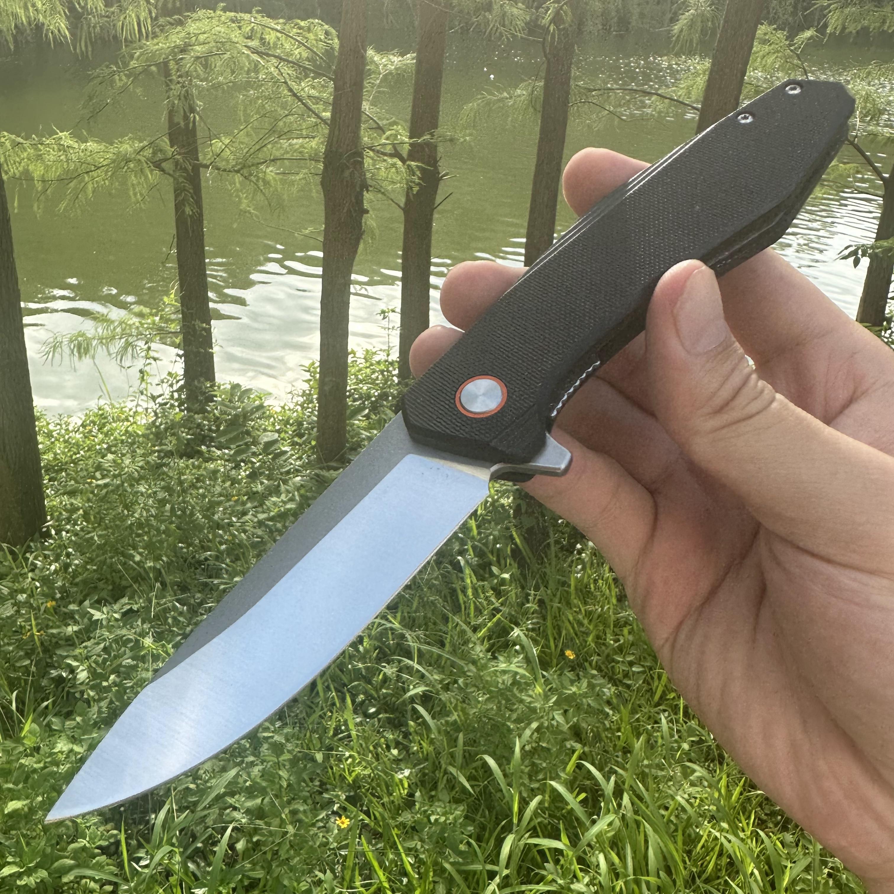 JJ050 D2 Blade G10 Handle Folding Knife Liner Lock