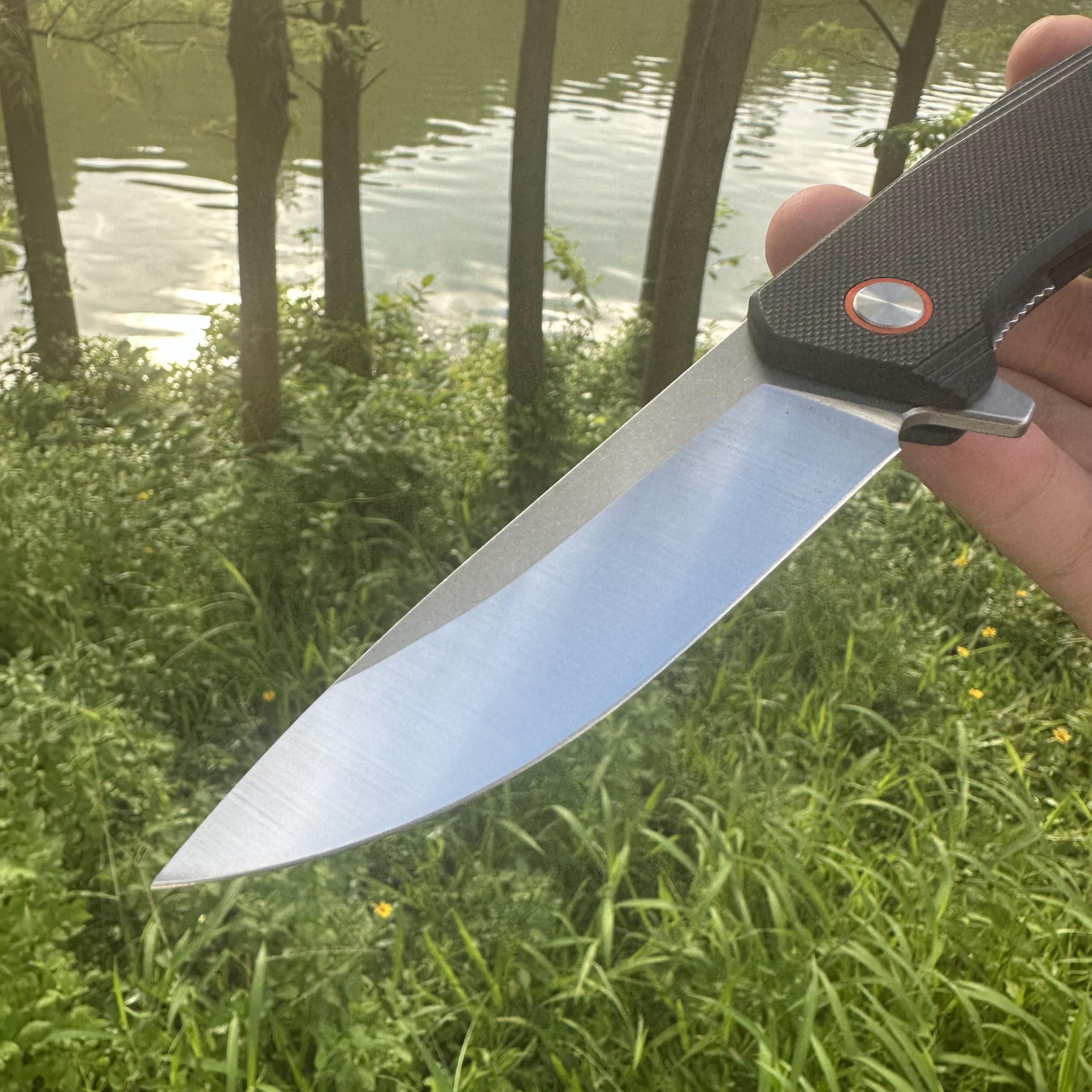 JJ050 D2 Blade G10 Handle Folding Knife Liner Lock