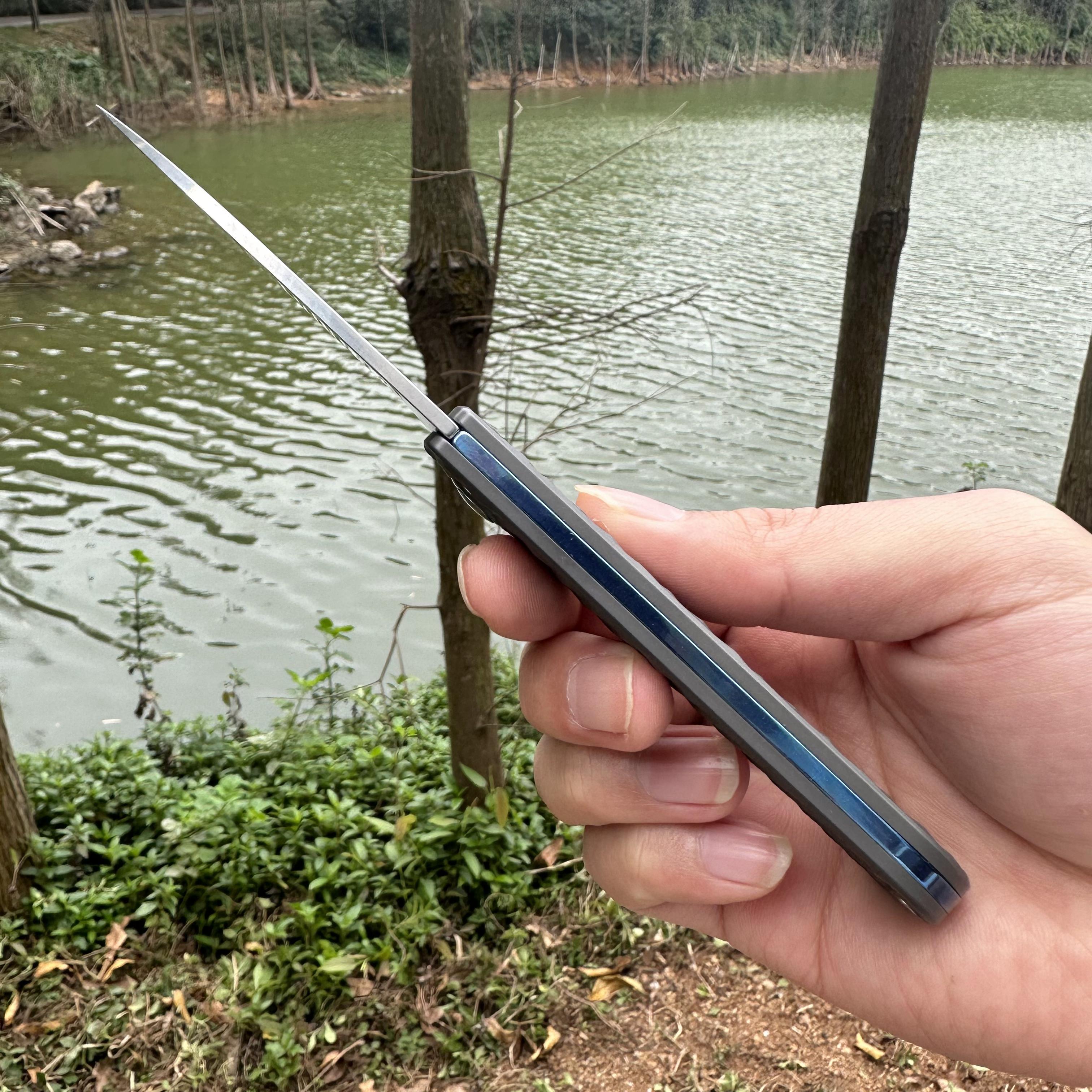 WZ131 Titanium Folding Knife S90V Blade