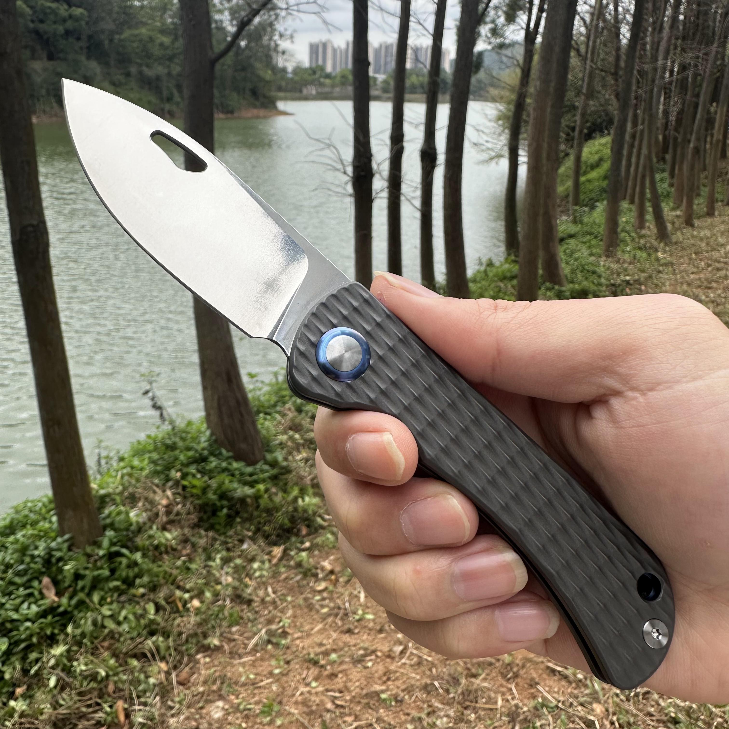 WZ131 Titanium Folding Knife S90V Blade