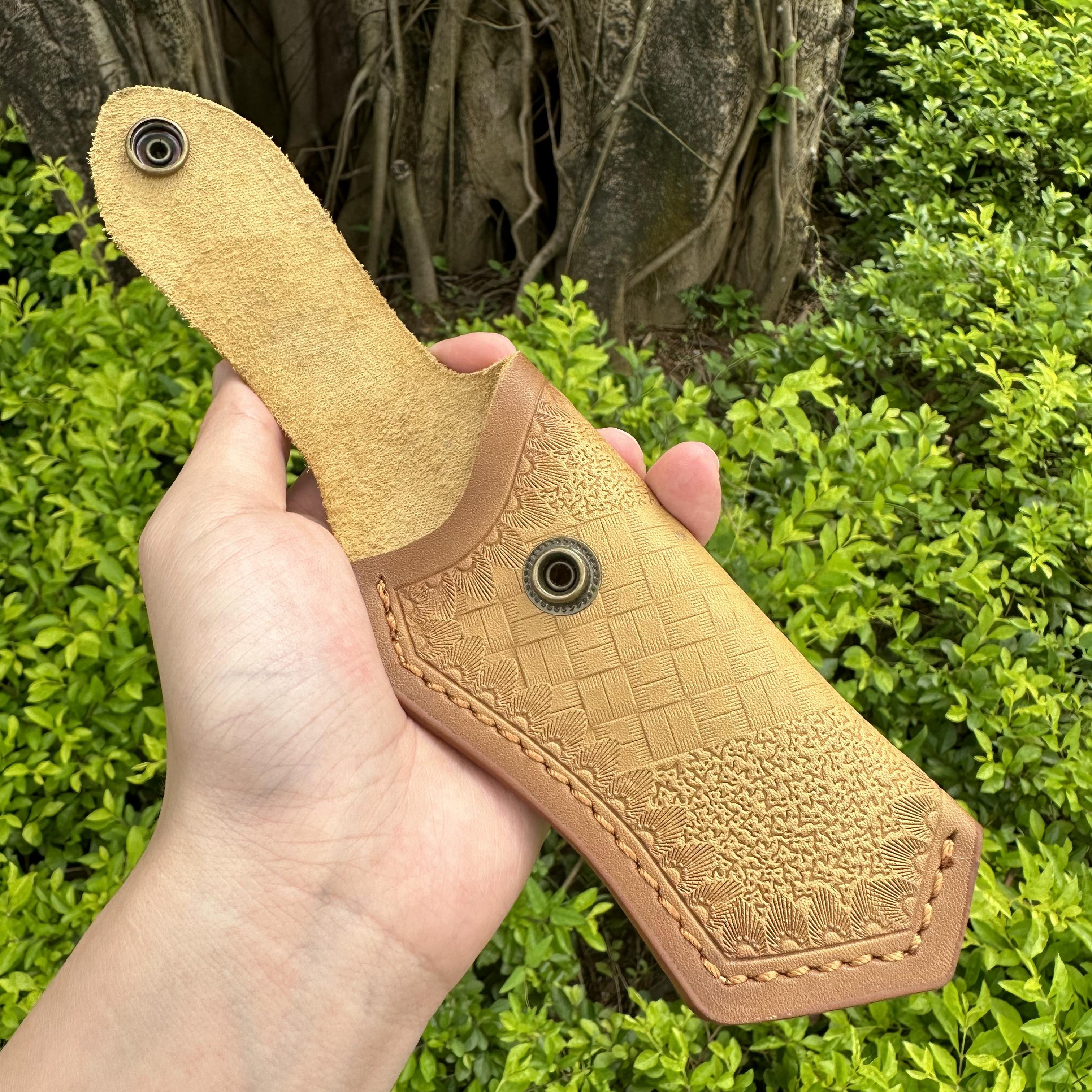 Top Leather Sheath For Folding Knife