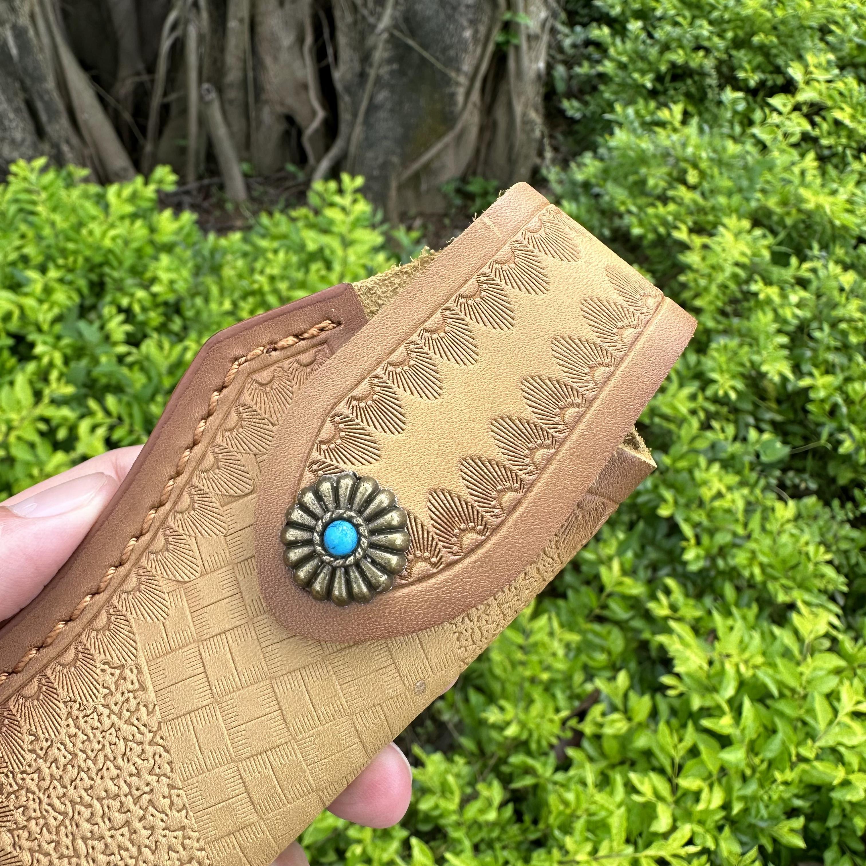 Top Leather Sheath For Folding Knife