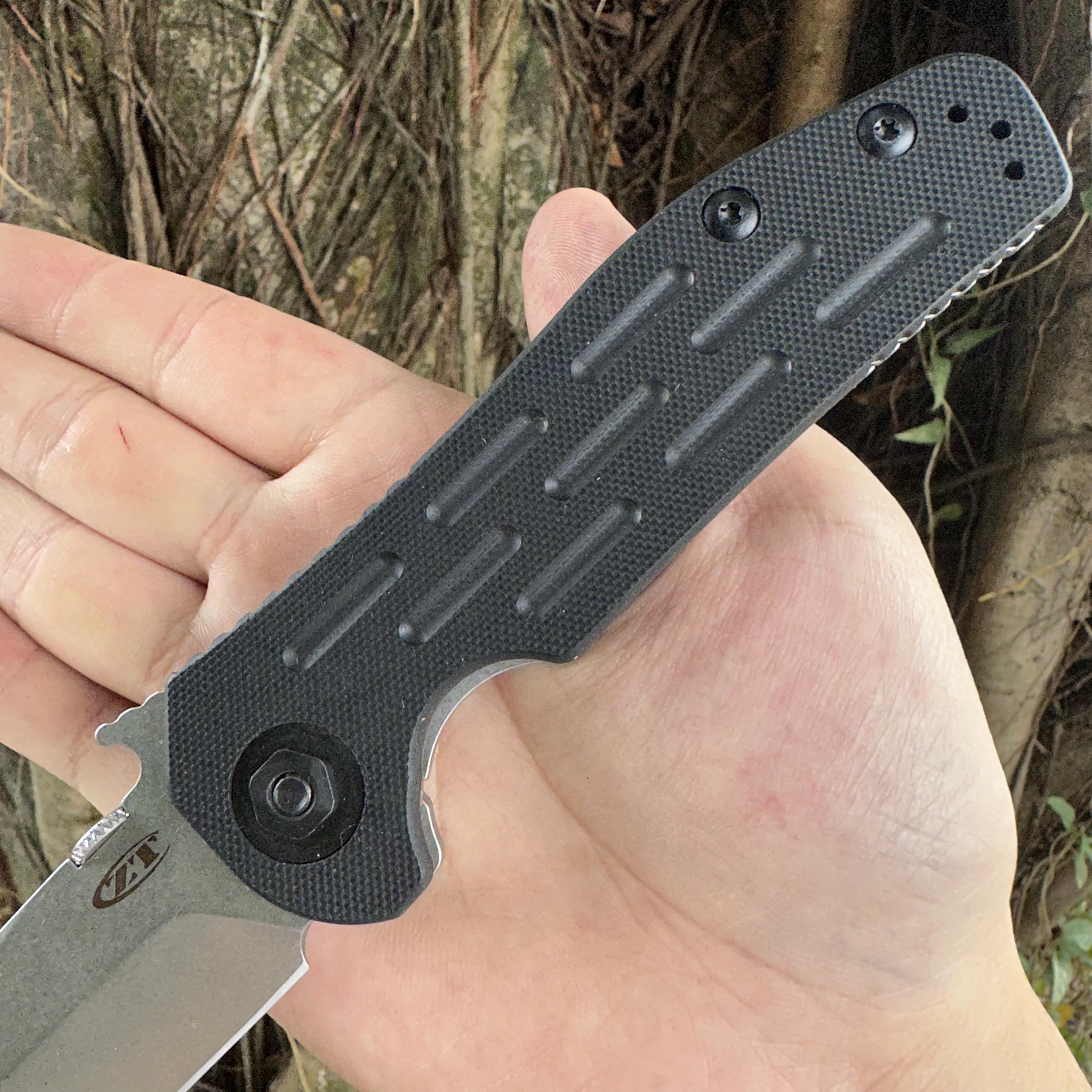 ZT0620CF D2 Blade G10 Handle Pocket Knife Frame Lock