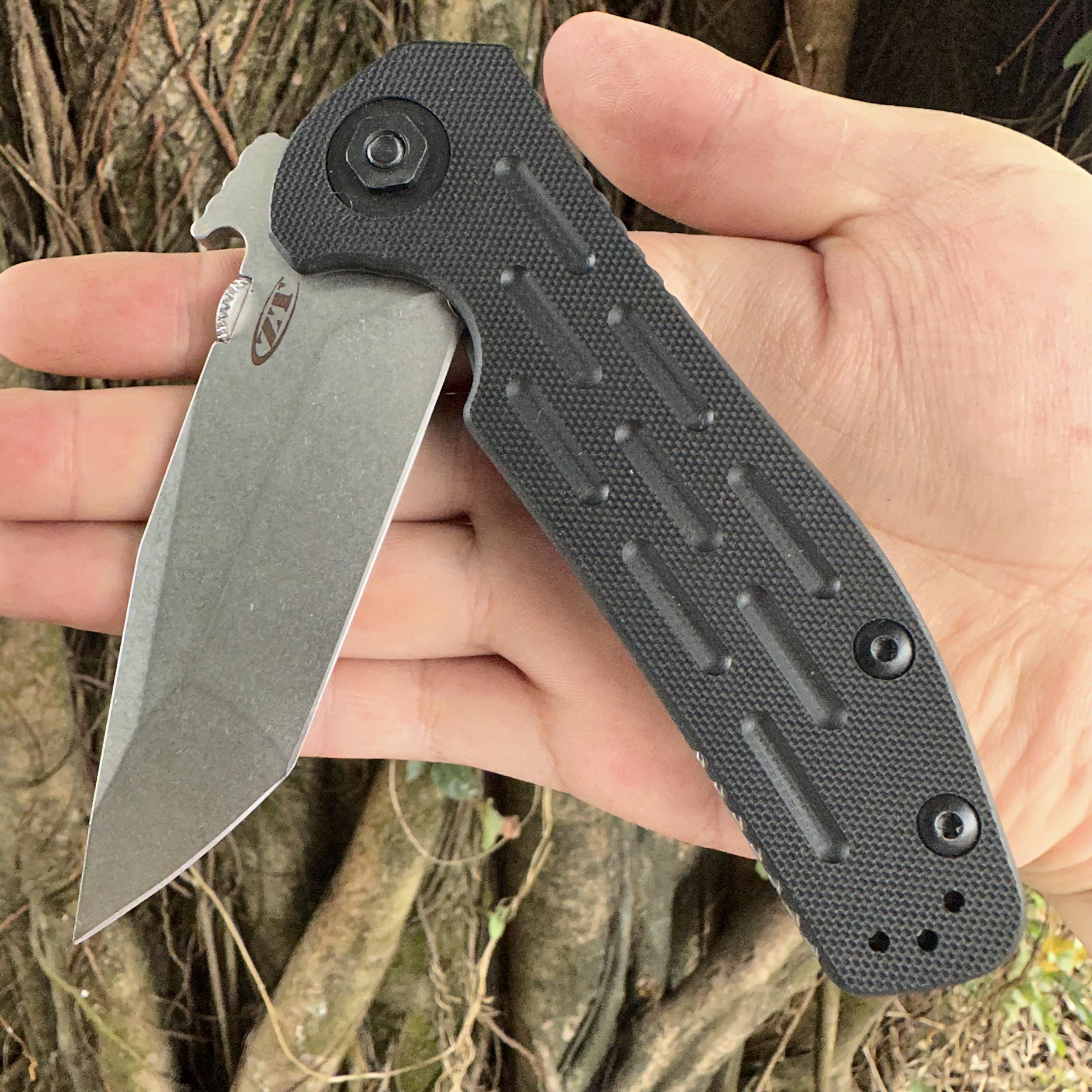 ZT0620CF D2 Blade G10 Handle Pocket Knife Frame Lock