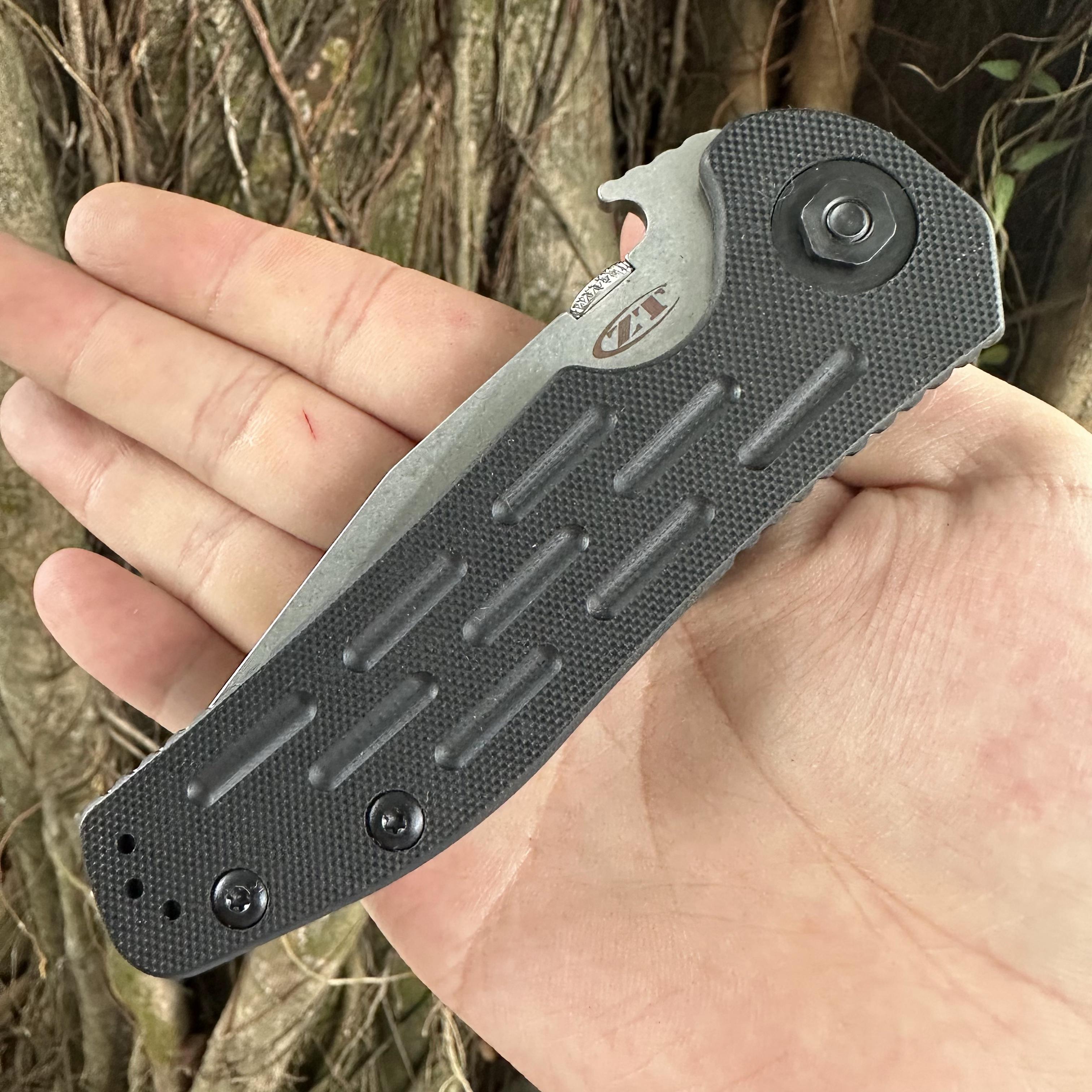 ZT0620CF D2 Blade G10 Handle Pocket Knife Frame Lock