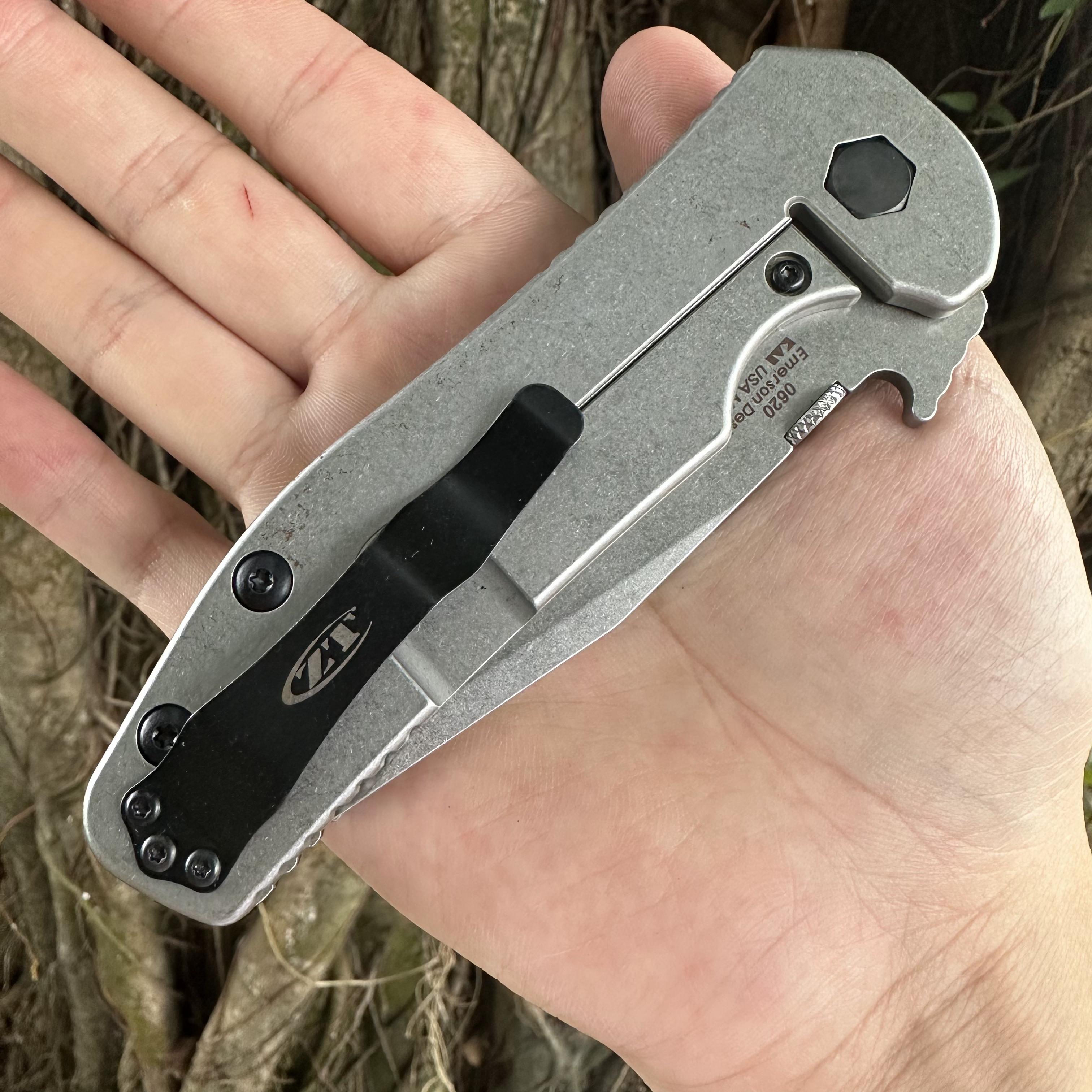 ZT0620CF D2 Blade G10 Handle Pocket Knife Frame Lock