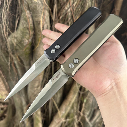 PT720 154-CM Blade Aluminum Handle Folding Knife Automatic