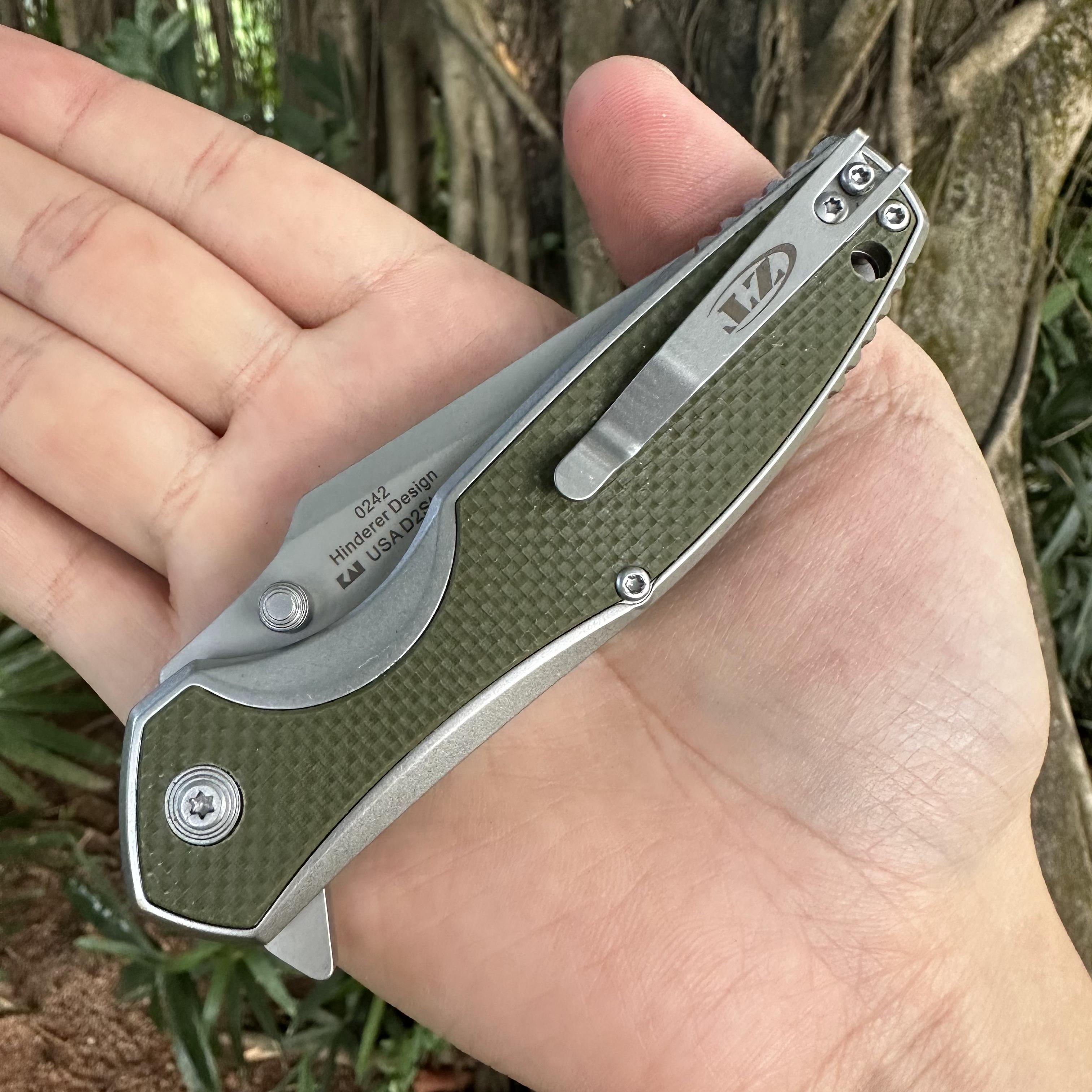 ZT0242 D2 Blade G10 Handle Pocket Knife Liner Lock