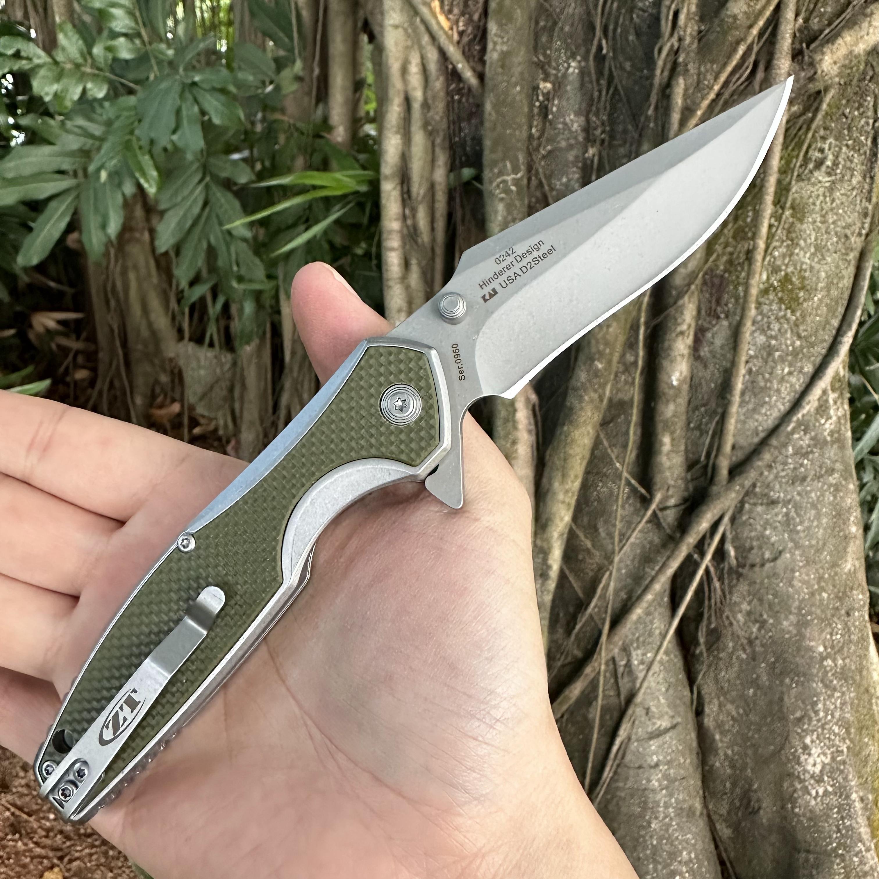 ZT0242 D2 Blade G10 Handle Pocket Knife Liner Lock