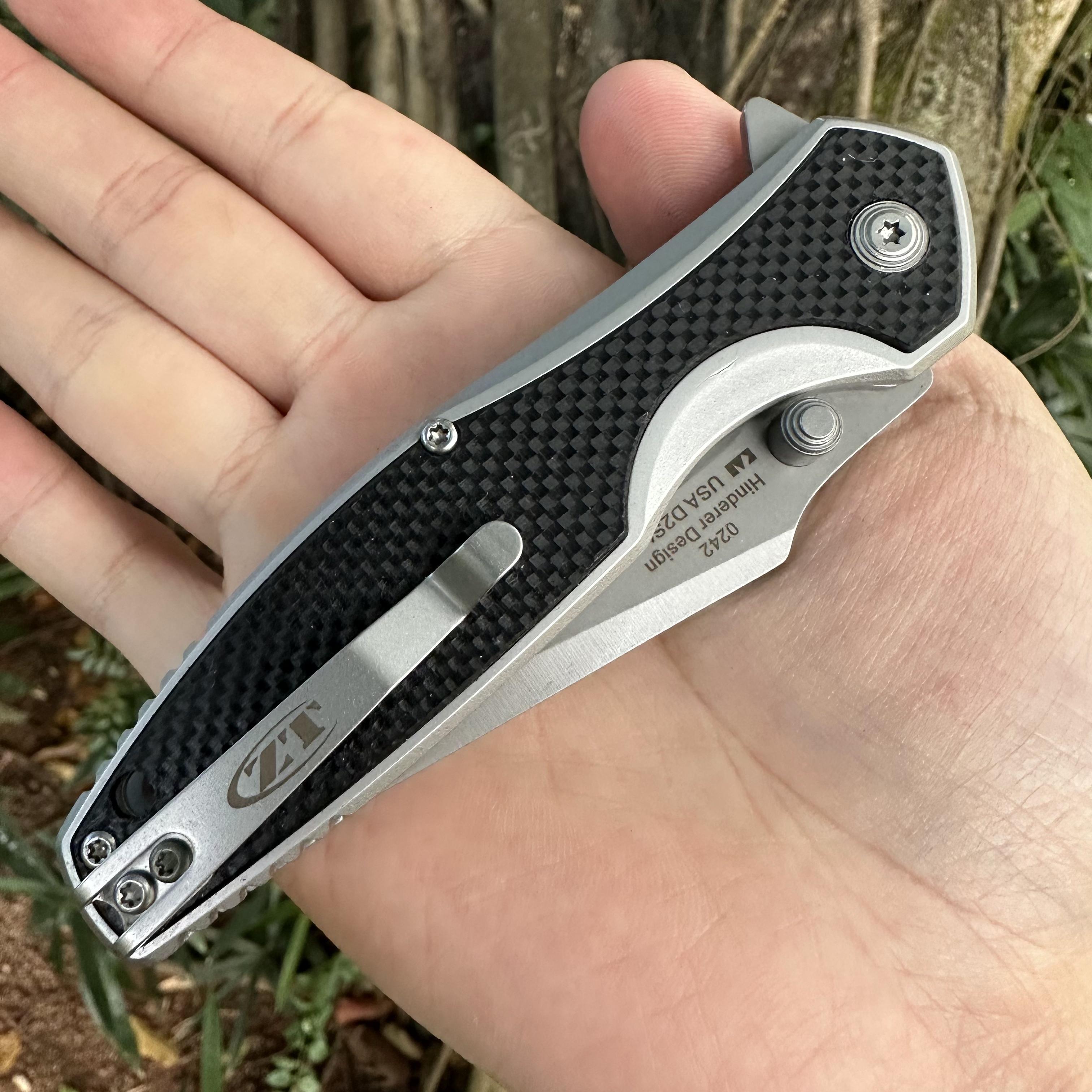 ZT0242 D2 Blade G10 Handle Pocket Knife Liner Lock