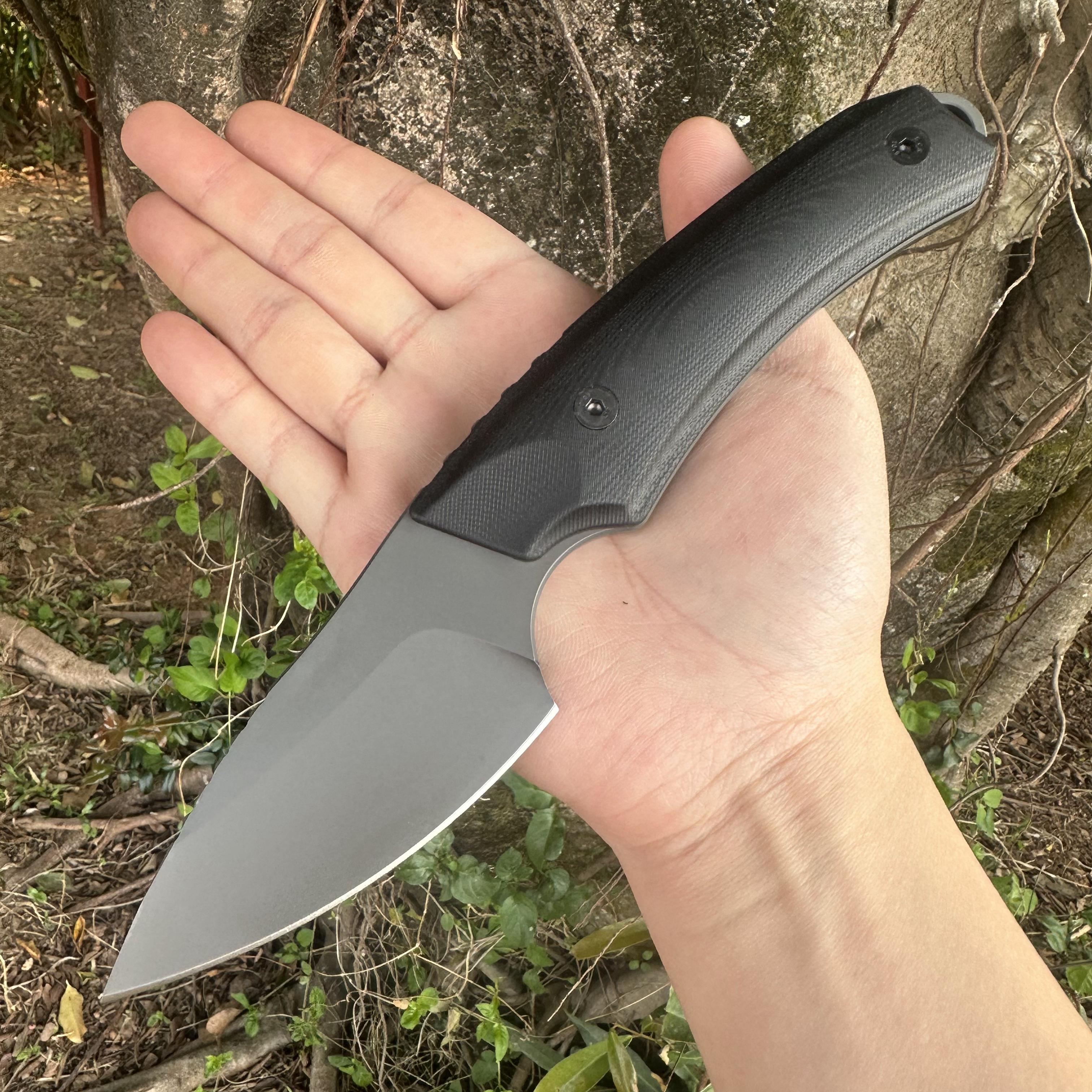 JG032 DC53 Steel Fixed Blade Knife G10 Handle Kydex Sheath