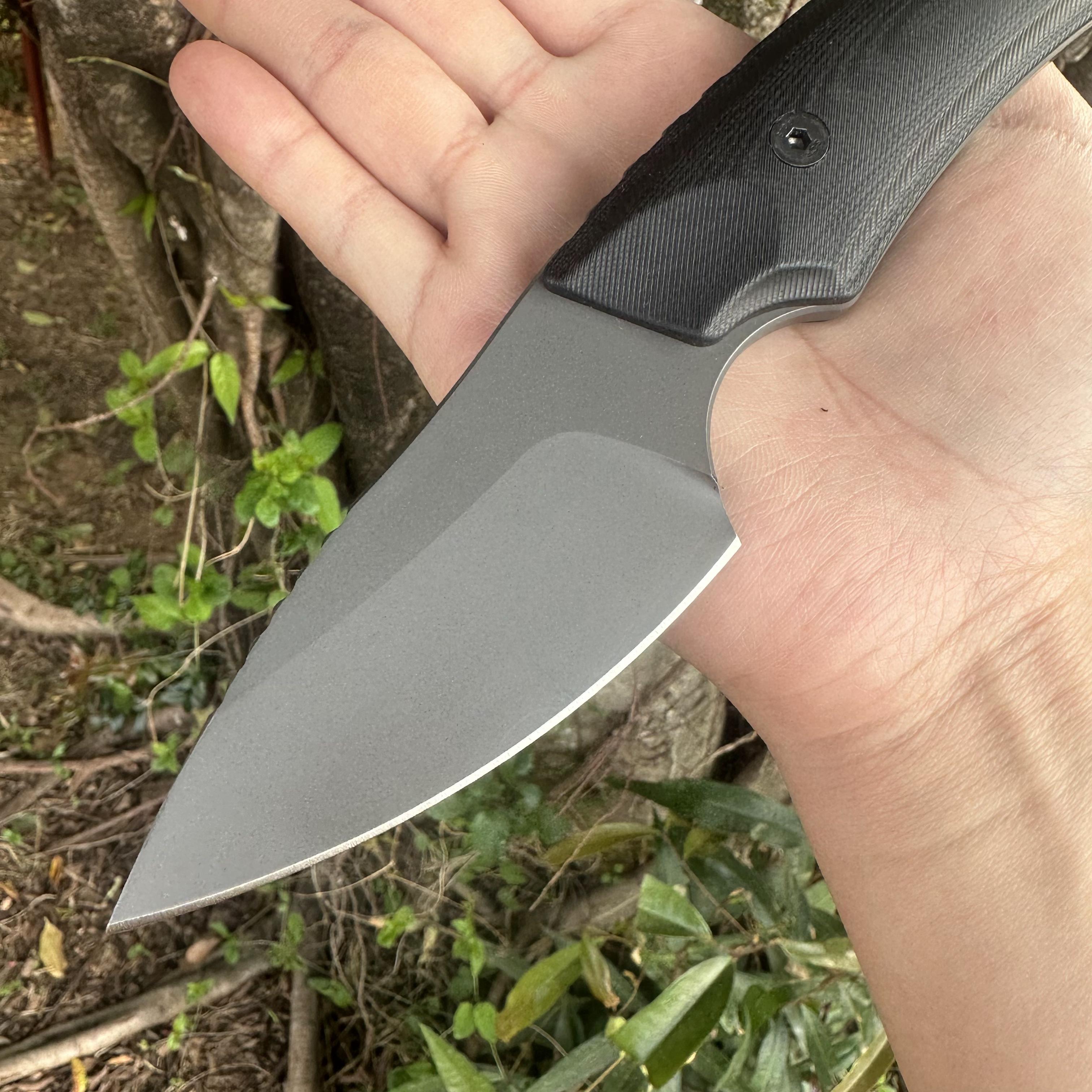 JG032 DC53 Steel Fixed Blade Knife G10 Handle Kydex Sheath