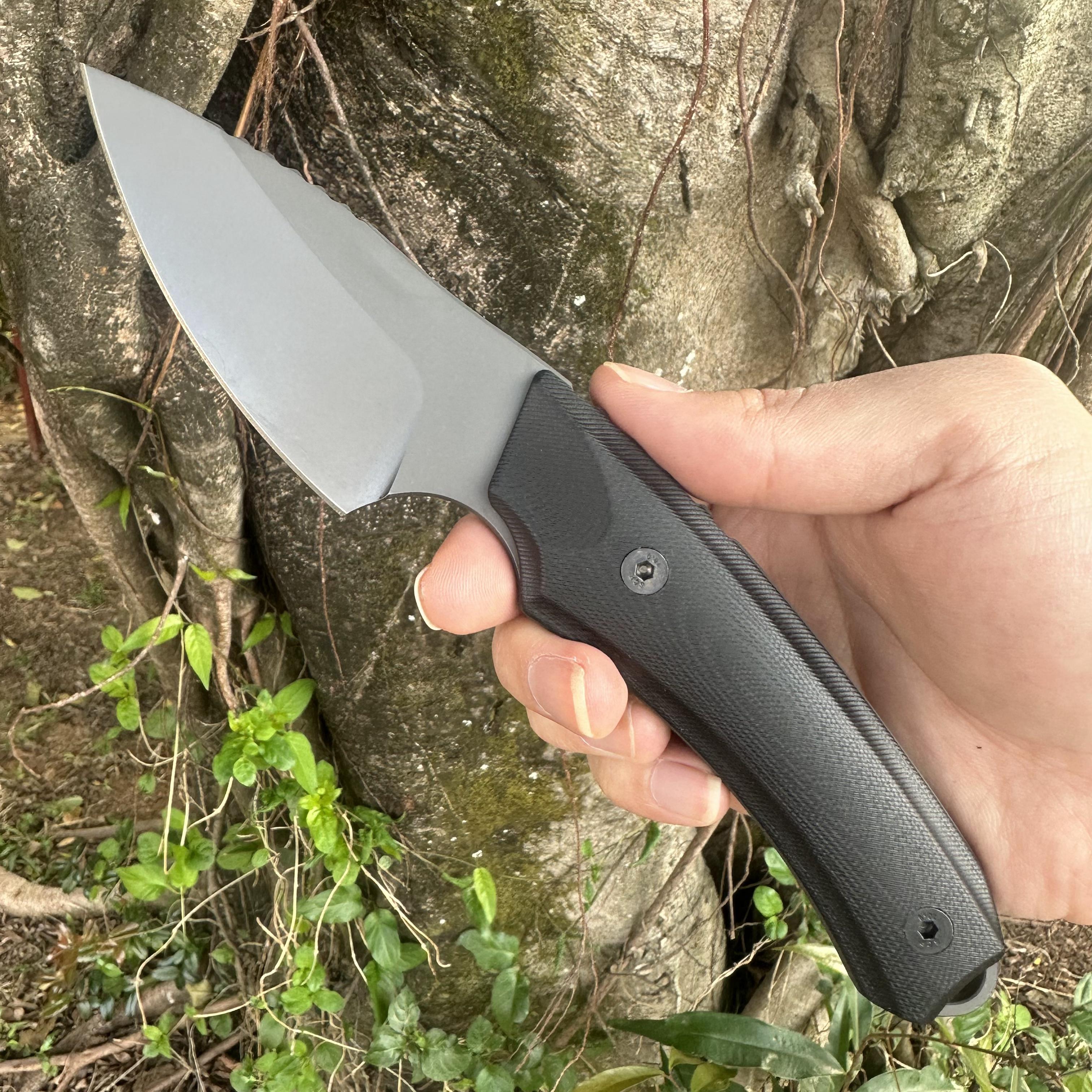 JG032 DC53 Steel Fixed Blade Knife G10 Handle Kydex Sheath