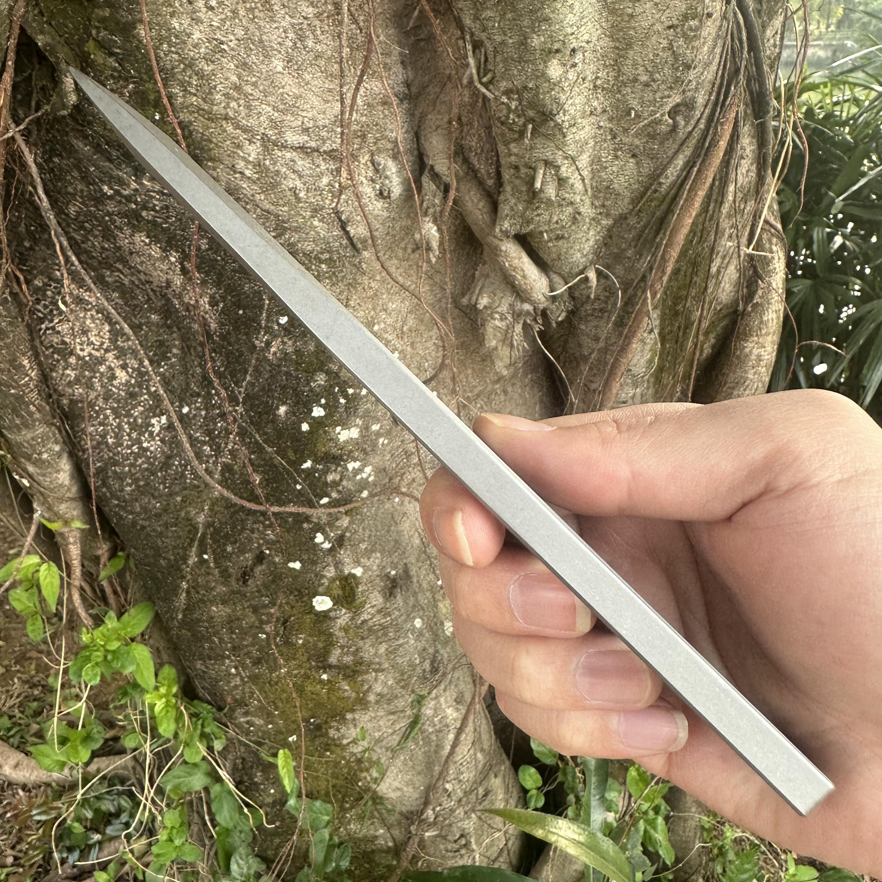 JG033 DC53 Steel Integrated Fixed Blade Knife Kydex Sheath