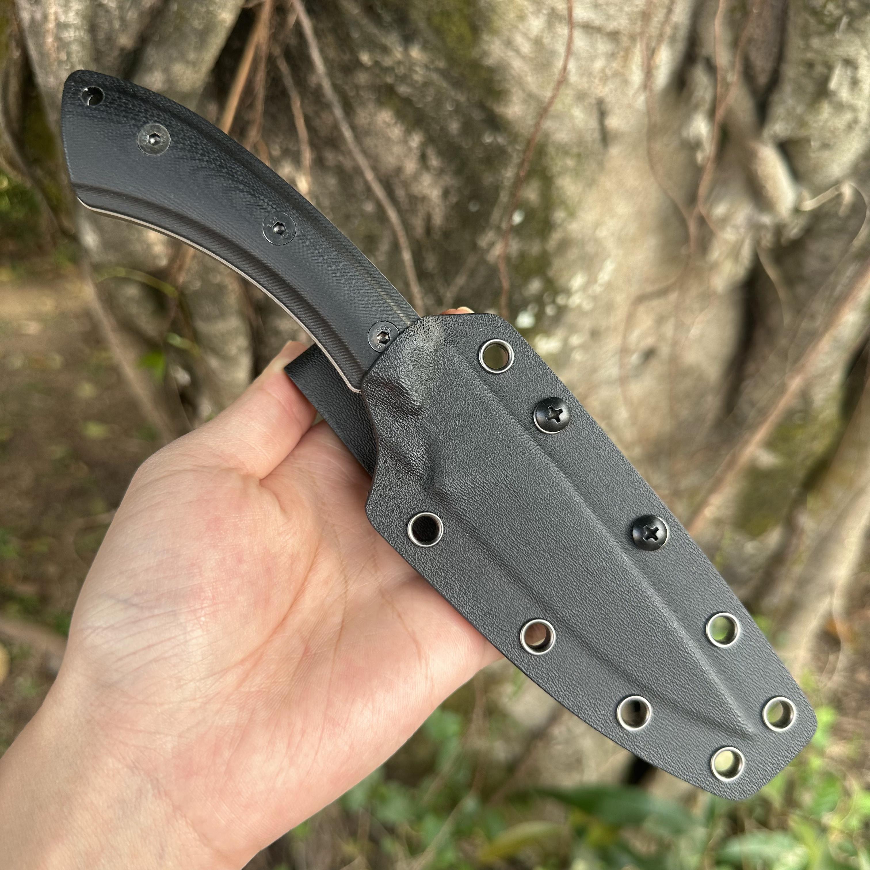 JG034 DC53 Steel Fixed Blade Knife G10 Handle Kydex Sheath