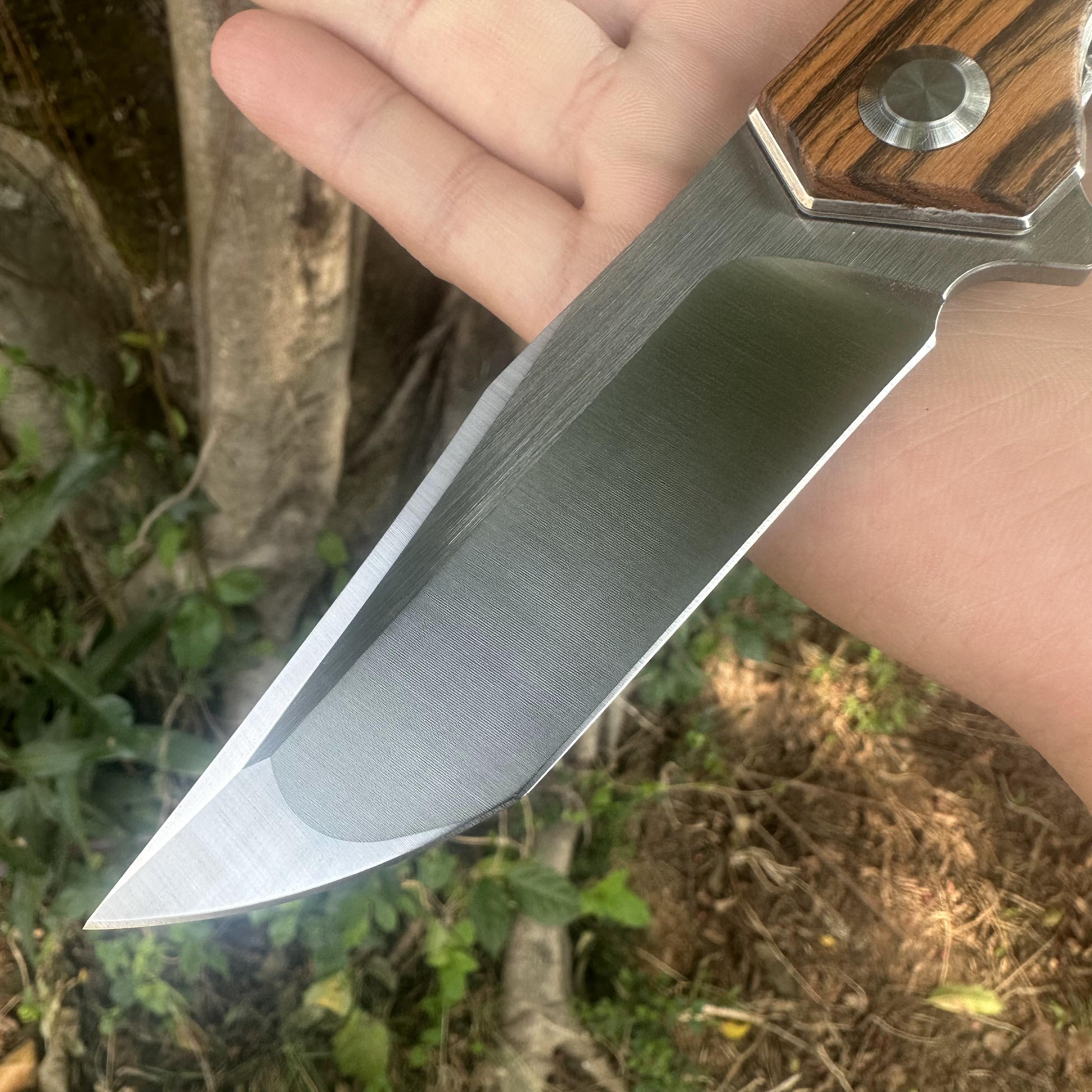 JG036 S30V Blade Cocobolo Wood Handle Pocket Knife Liner Lock