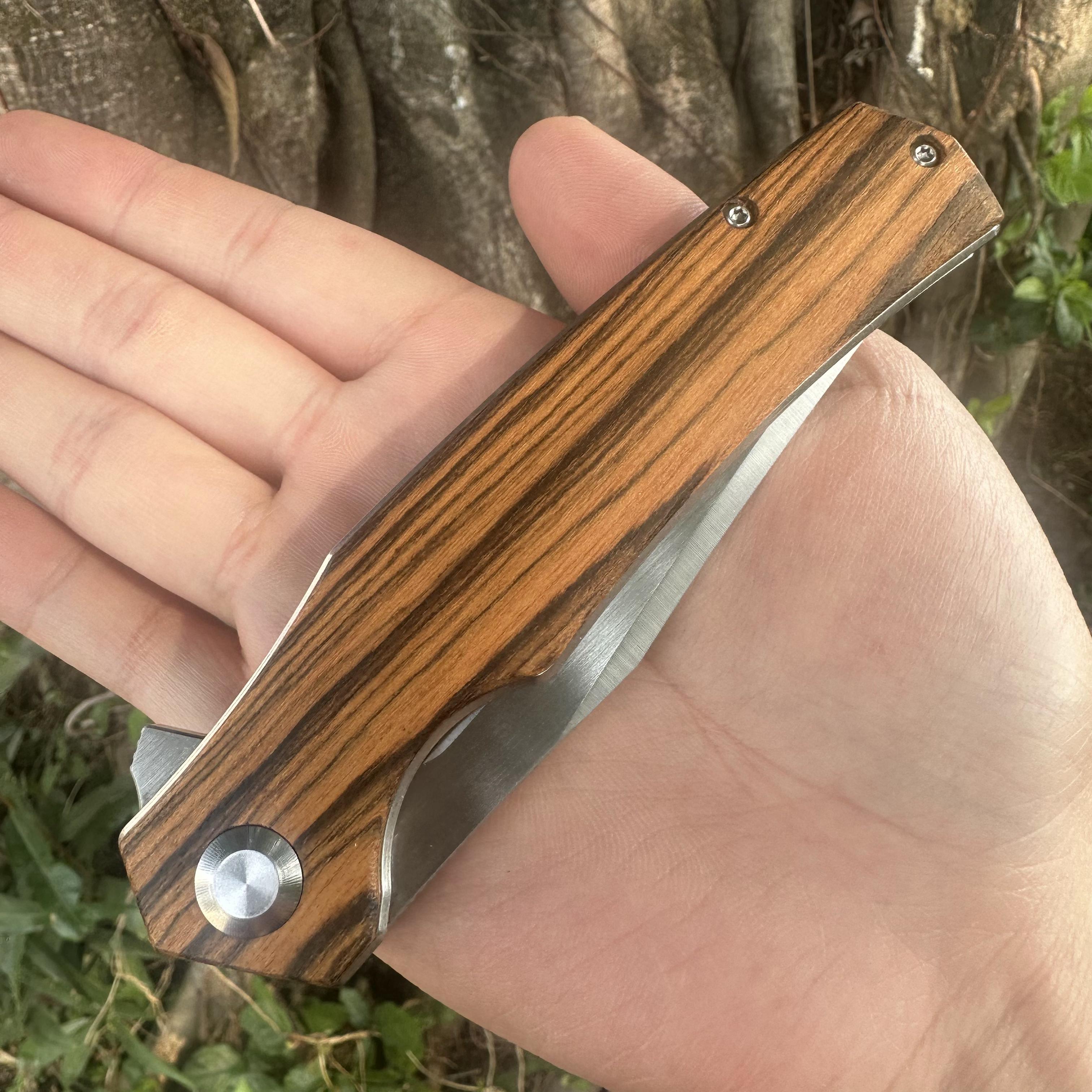 JG036 S30V Blade Cocobolo Wood Handle Pocket Knife Liner Lock