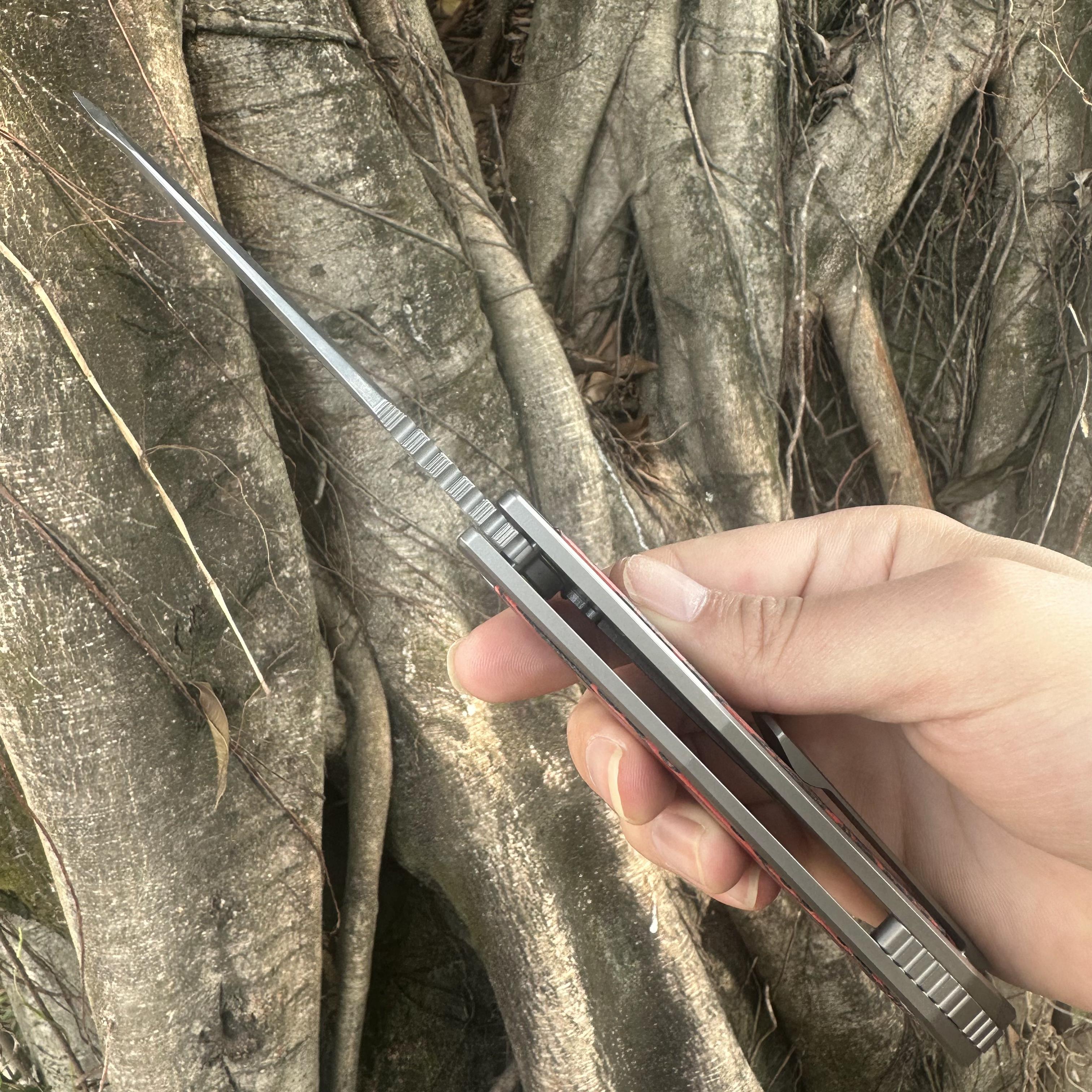 JG039 S30V Blade G10 Handle Folding Knife Liner Lock