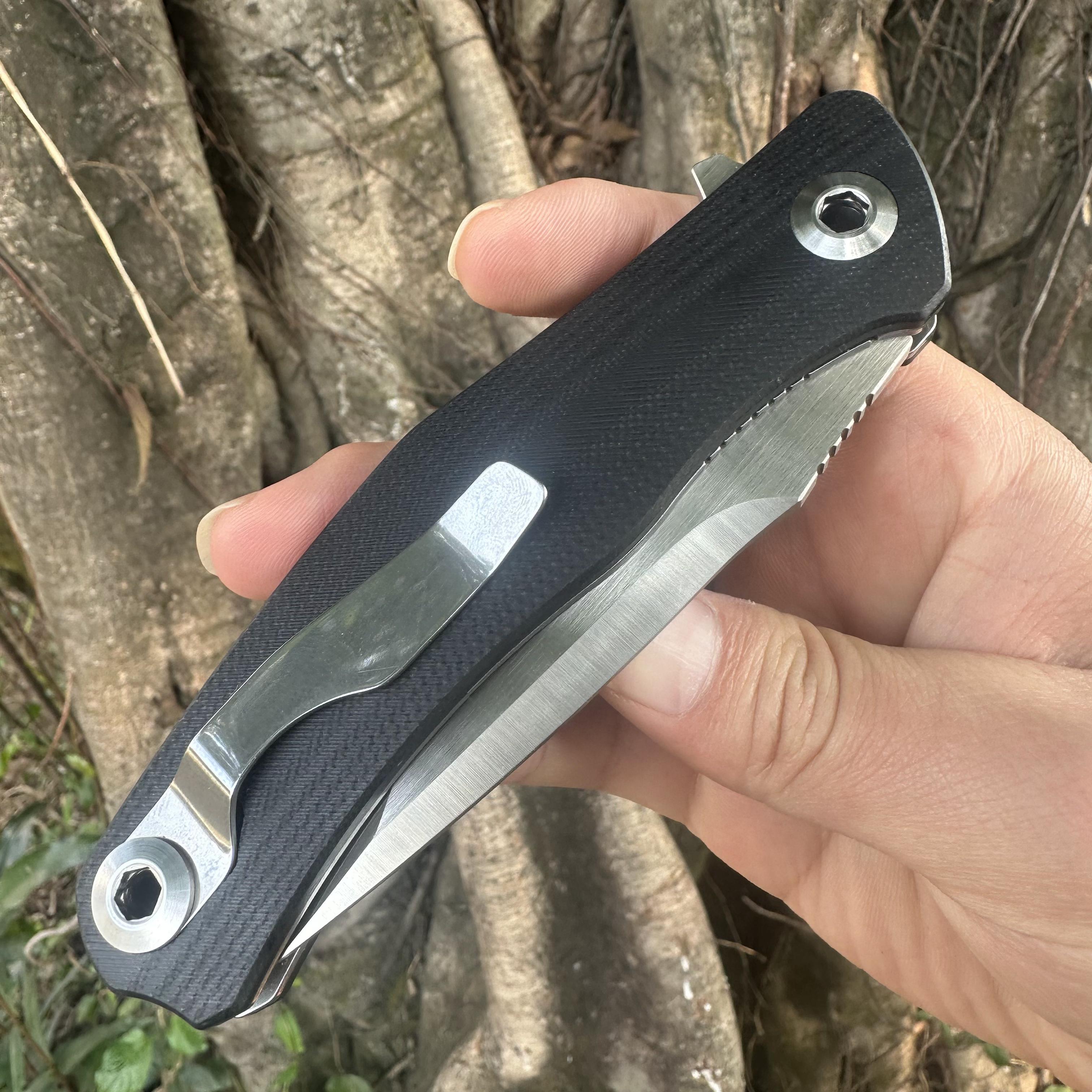 JG039 S30V Blade G10 Handle Folding Knife Liner Lock