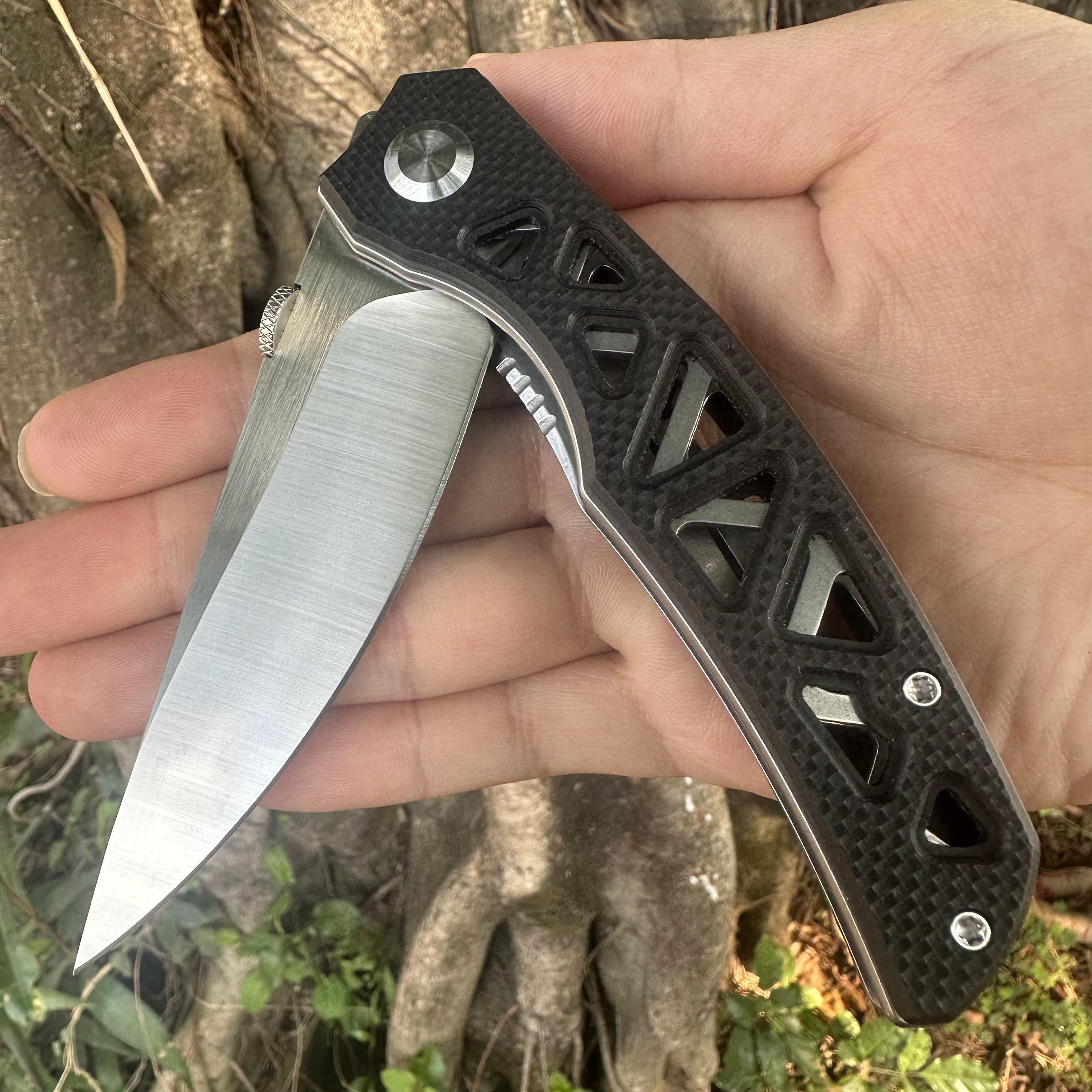 JG040 S30V Blade G10 Handle Folding Knife Liner Lock