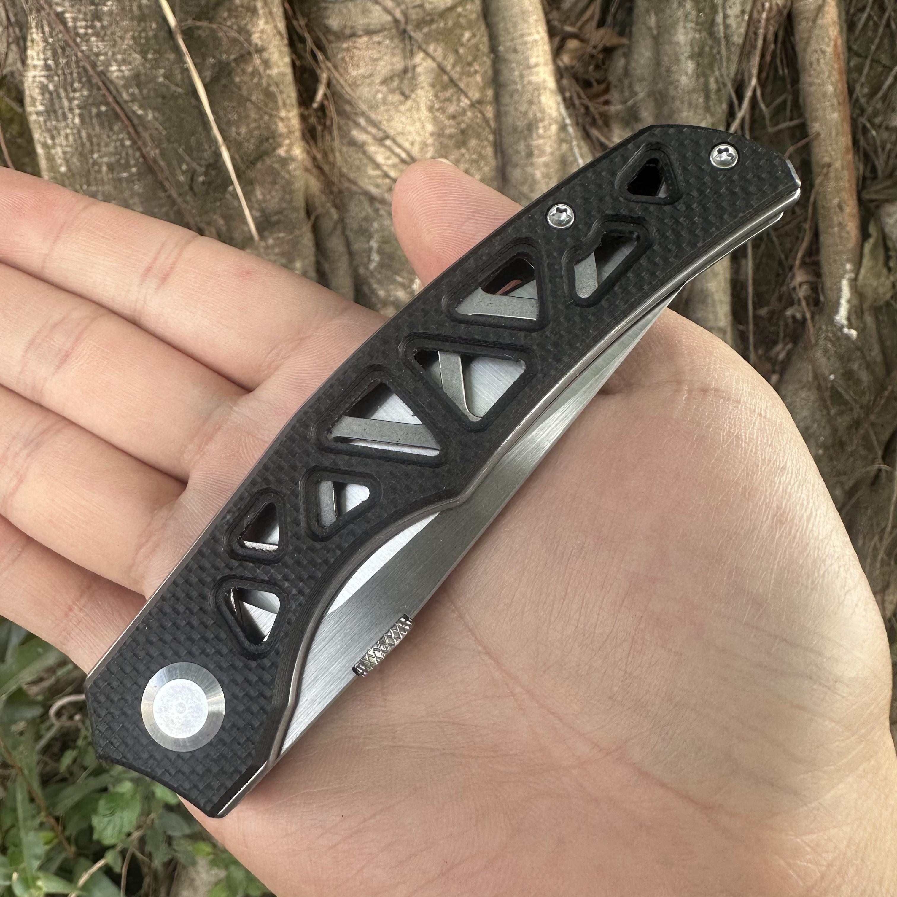 JG040 S30V Blade G10 Handle Folding Knife Liner Lock