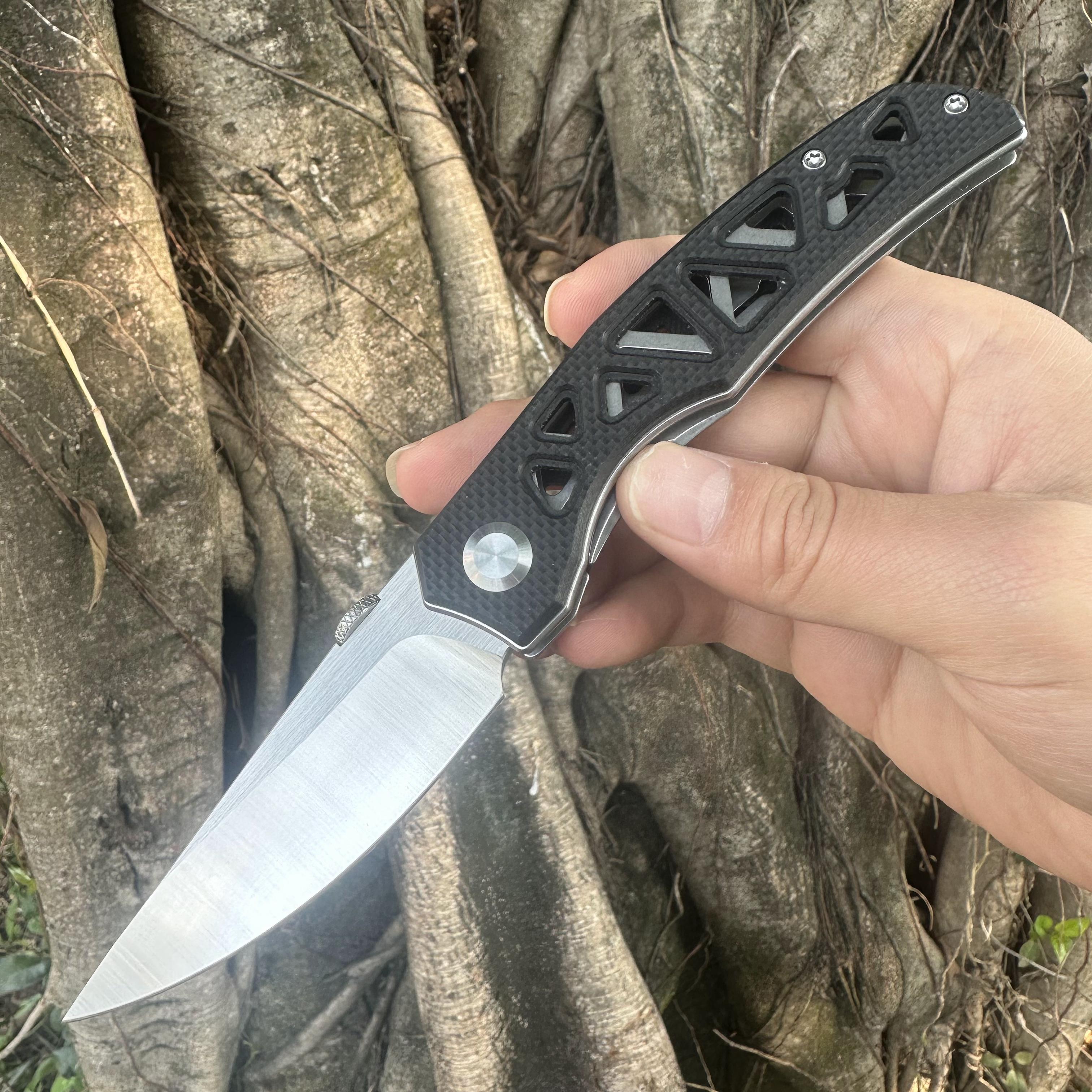 JG040 S30V Blade G10 Handle Folding Knife Liner Lock