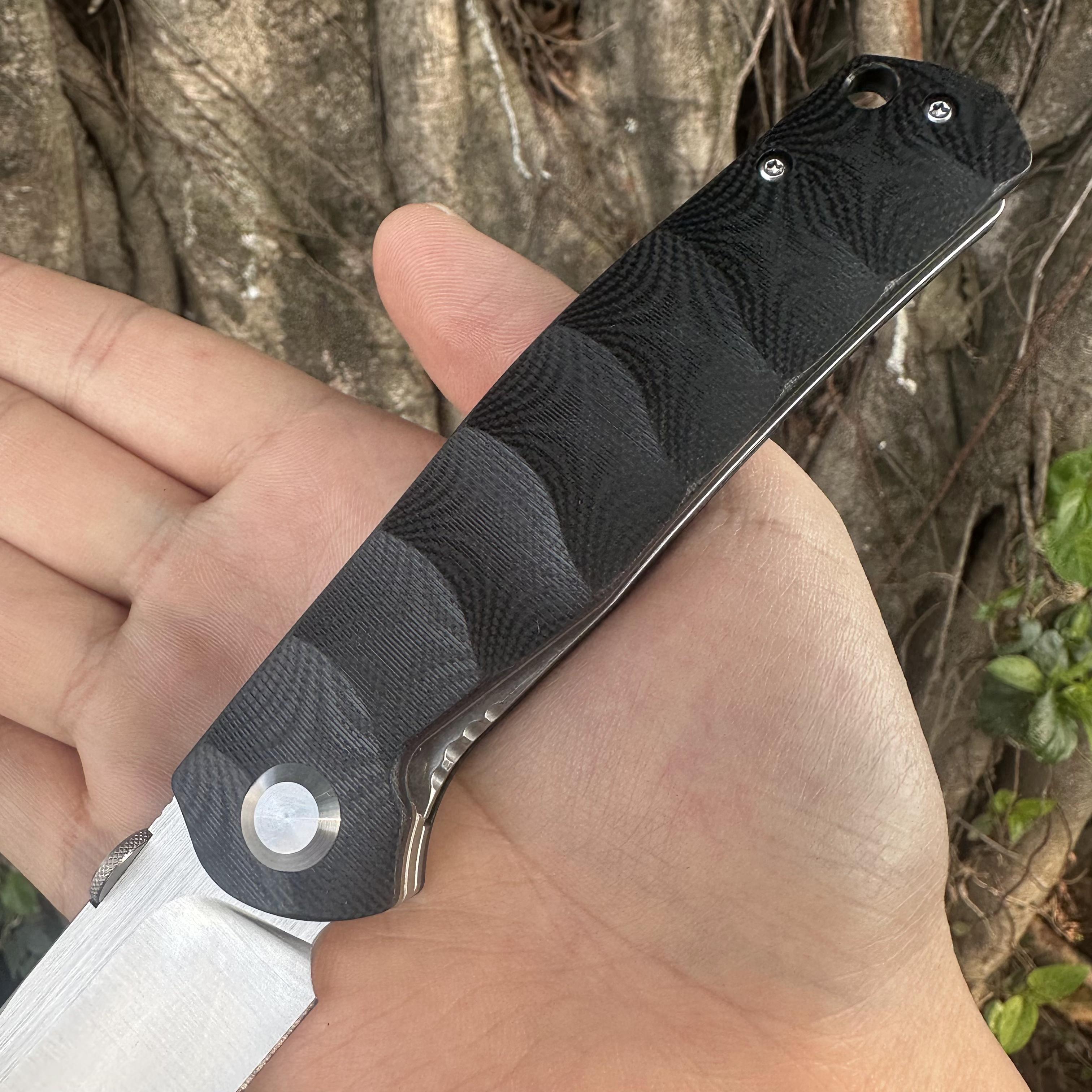 JG041 S30V Blade G10 Handle Folding Knife Liner Lock