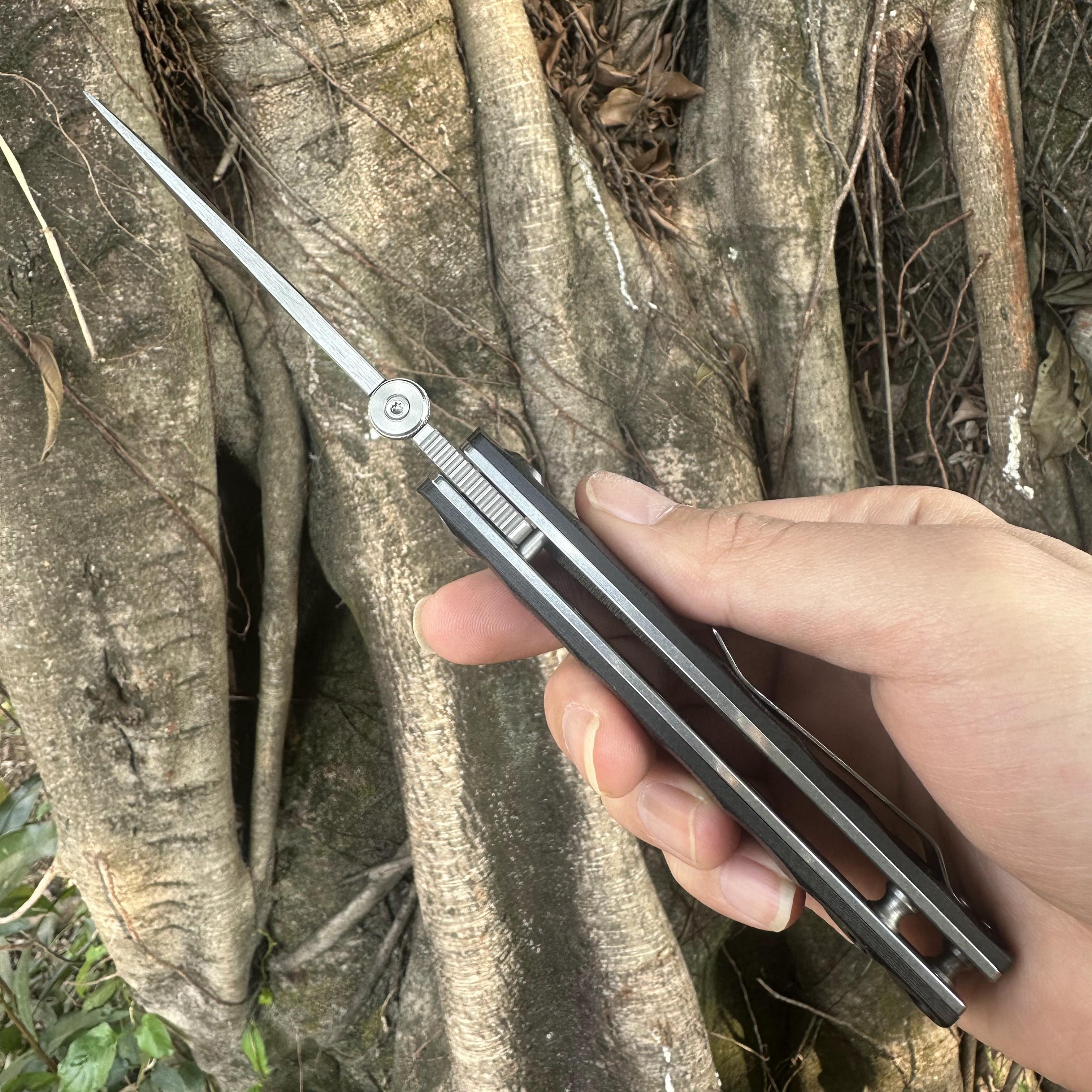 JG041 S30V Blade G10 Handle Folding Knife Liner Lock