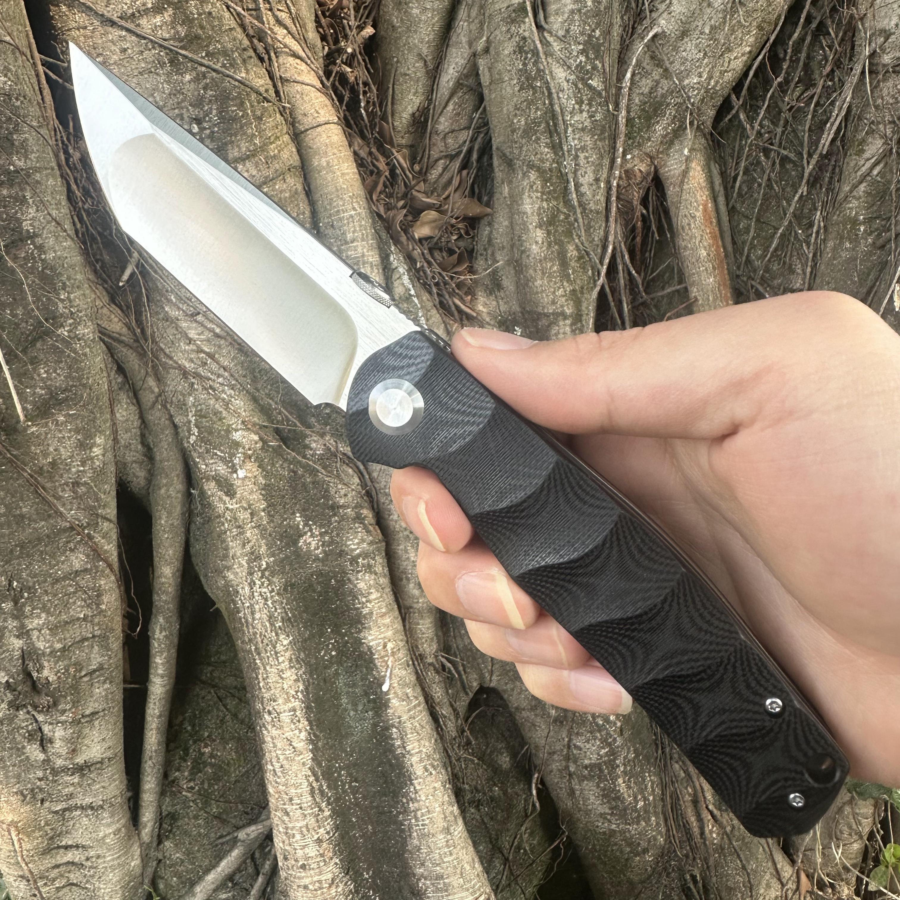 JG041 S30V Blade G10 Handle Folding Knife Liner Lock