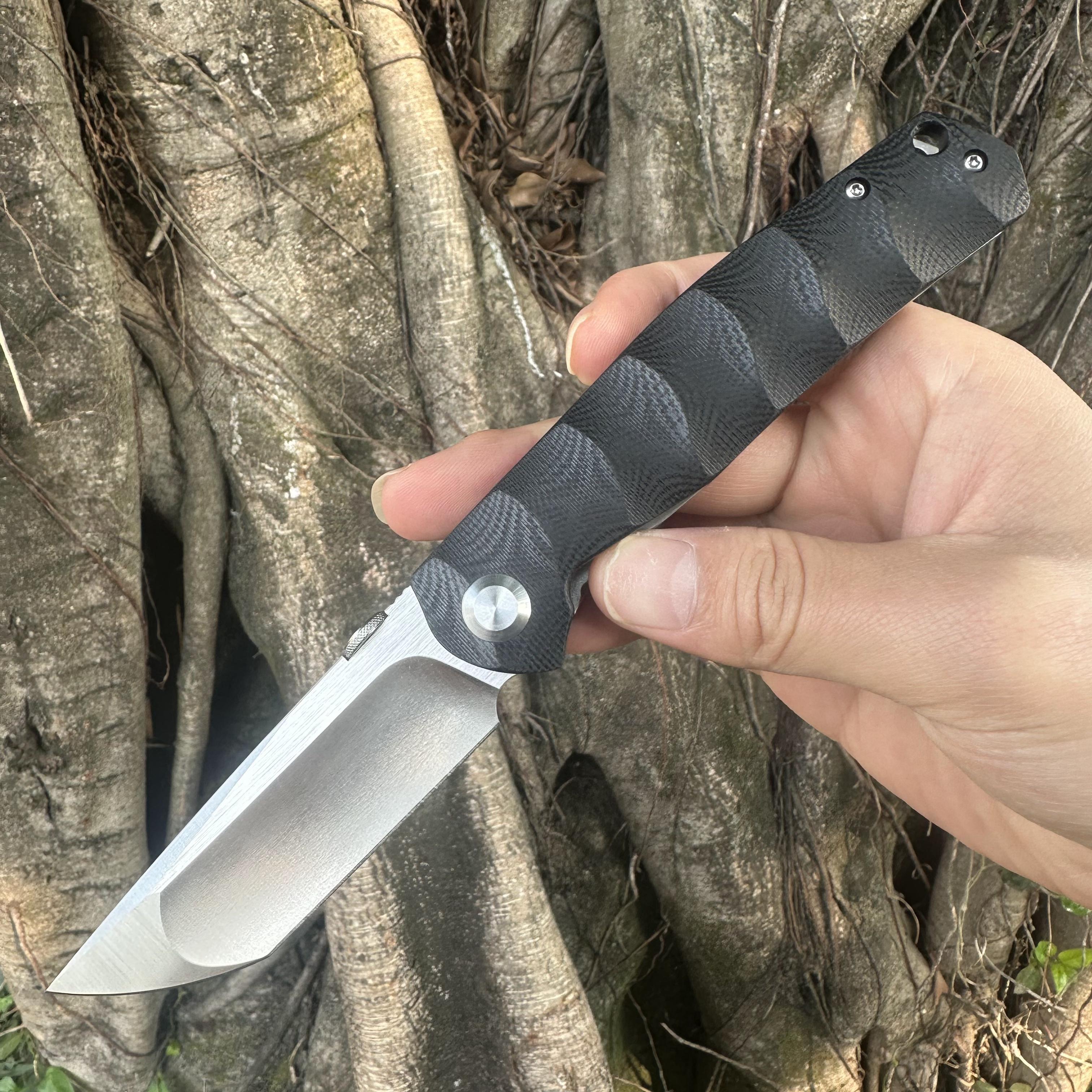 JG041 S30V Blade G10 Handle Folding Knife Liner Lock