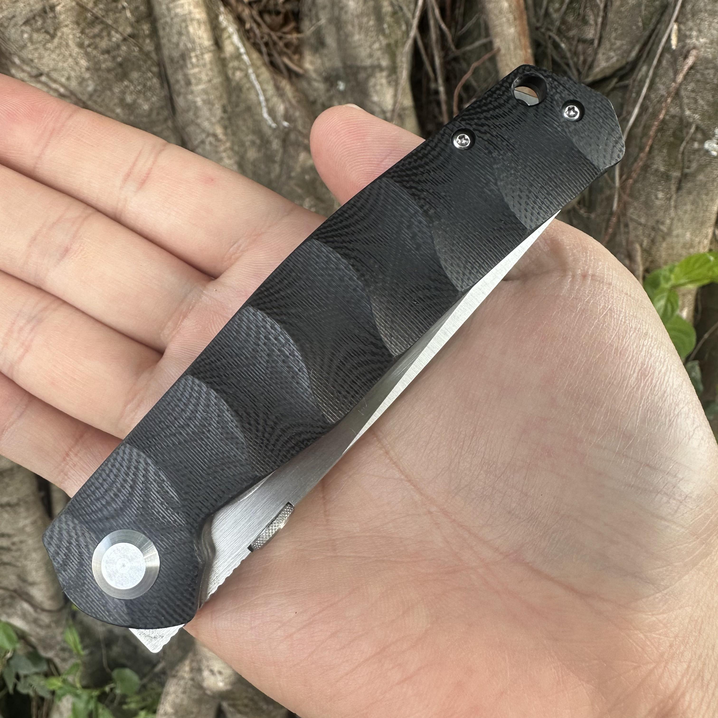 JG041 S30V Blade G10 Handle Folding Knife Liner Lock