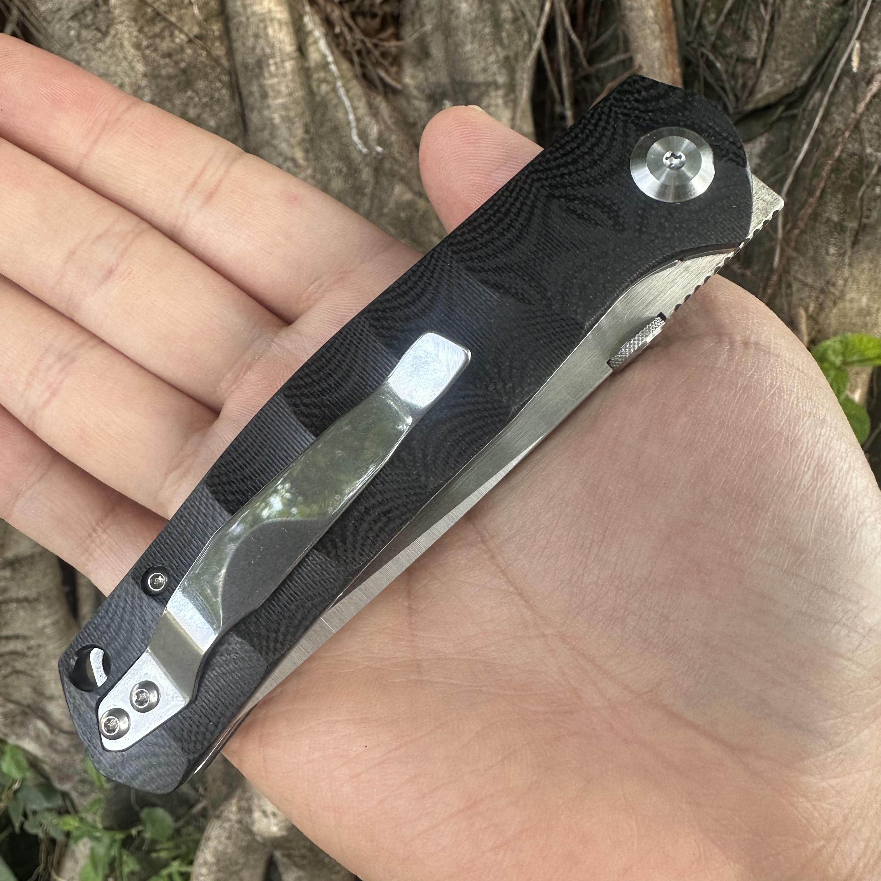 JG041 S30V Blade G10 Handle Folding Knife Liner Lock