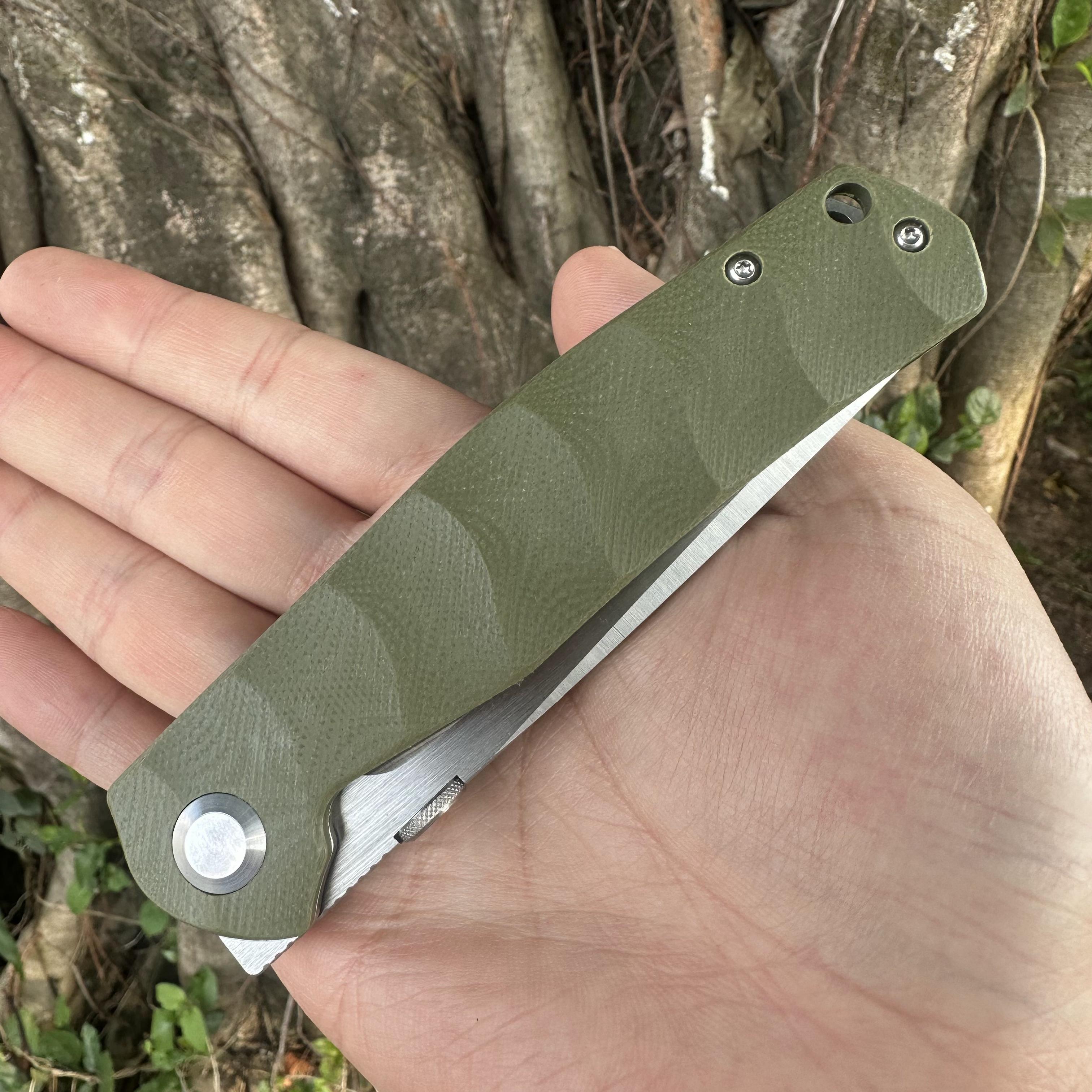 JG041 S30V Blade G10 Handle Folding Knife Liner Lock