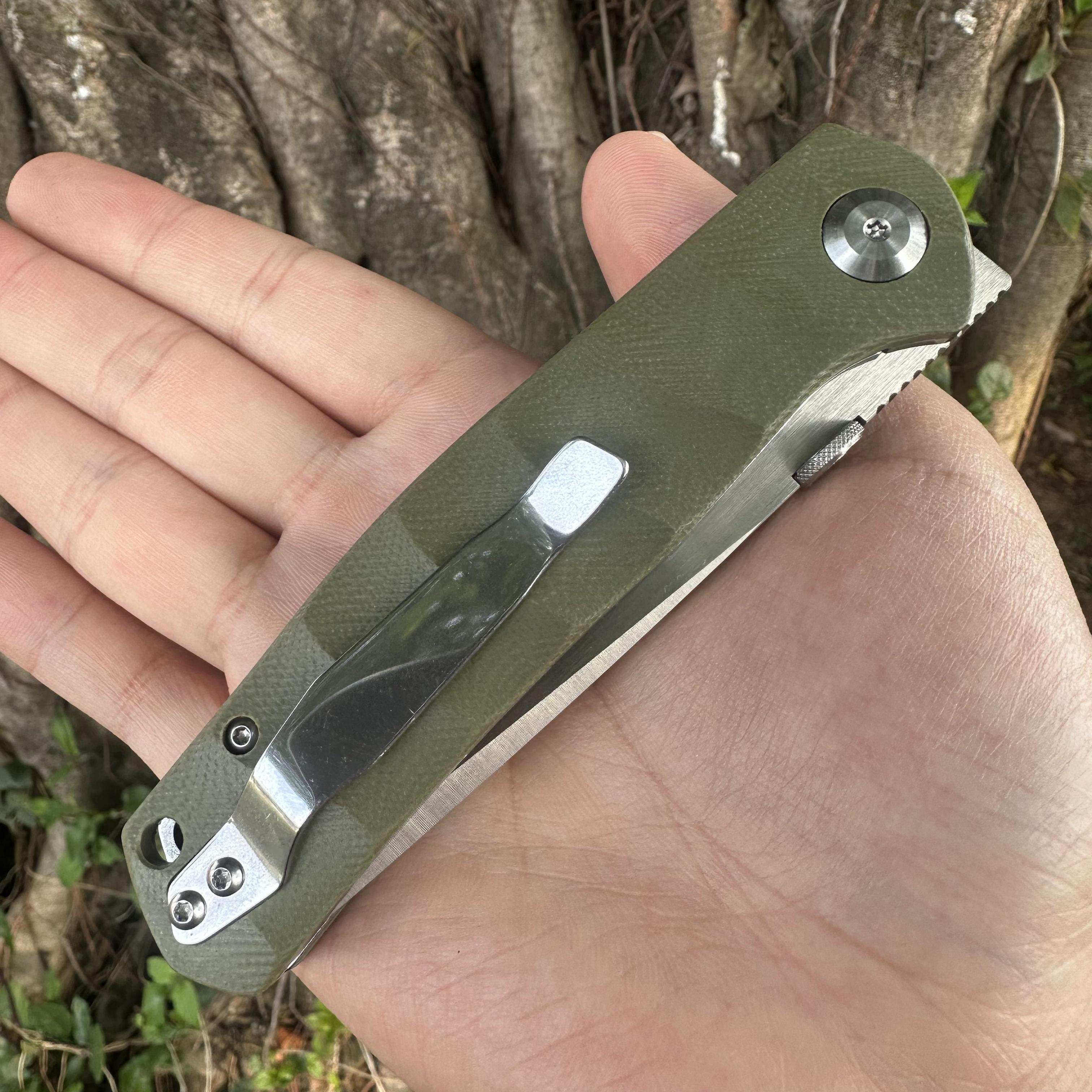 JG041 S30V Blade G10 Handle Folding Knife Liner Lock