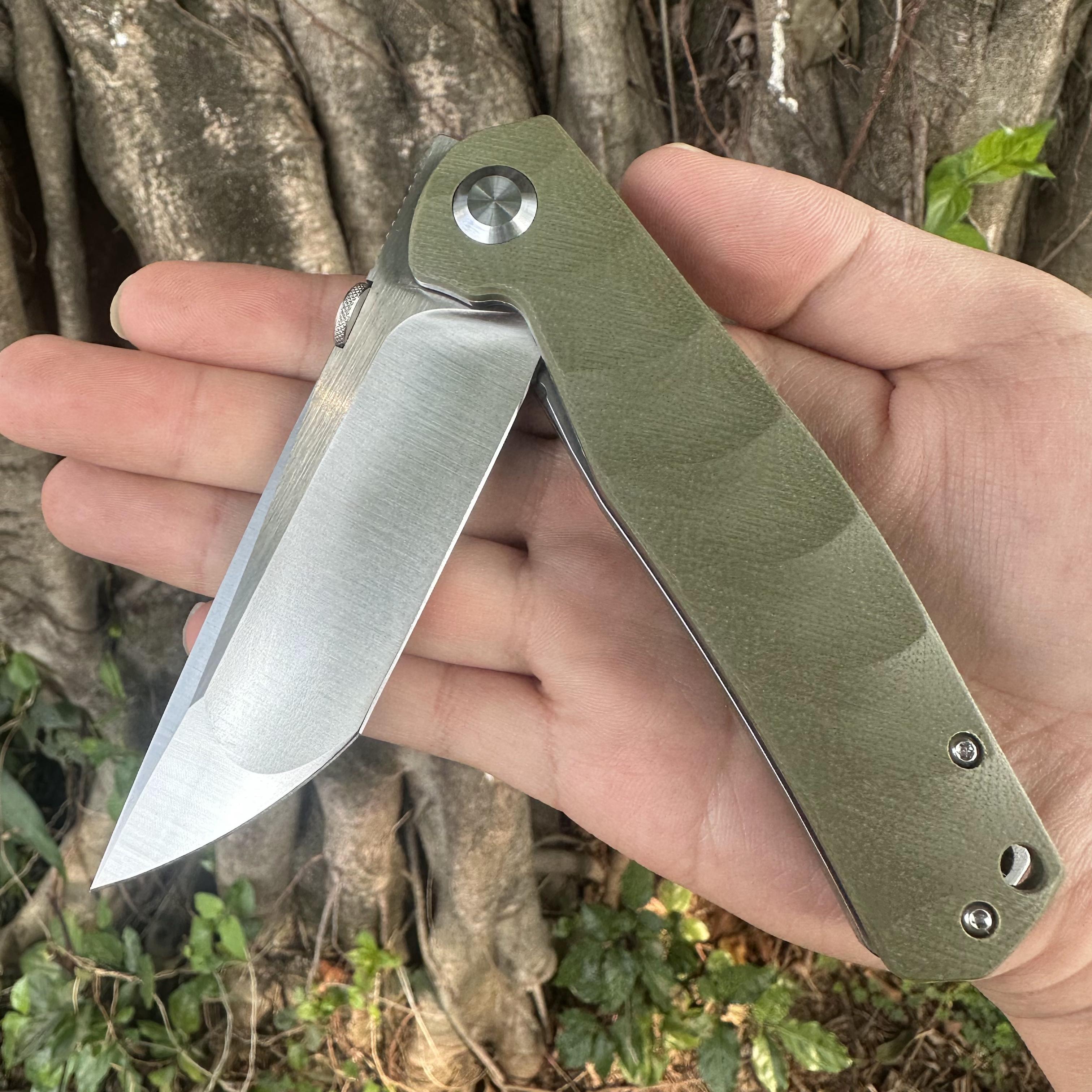 JG041 S30V Blade G10 Handle Folding Knife Liner Lock