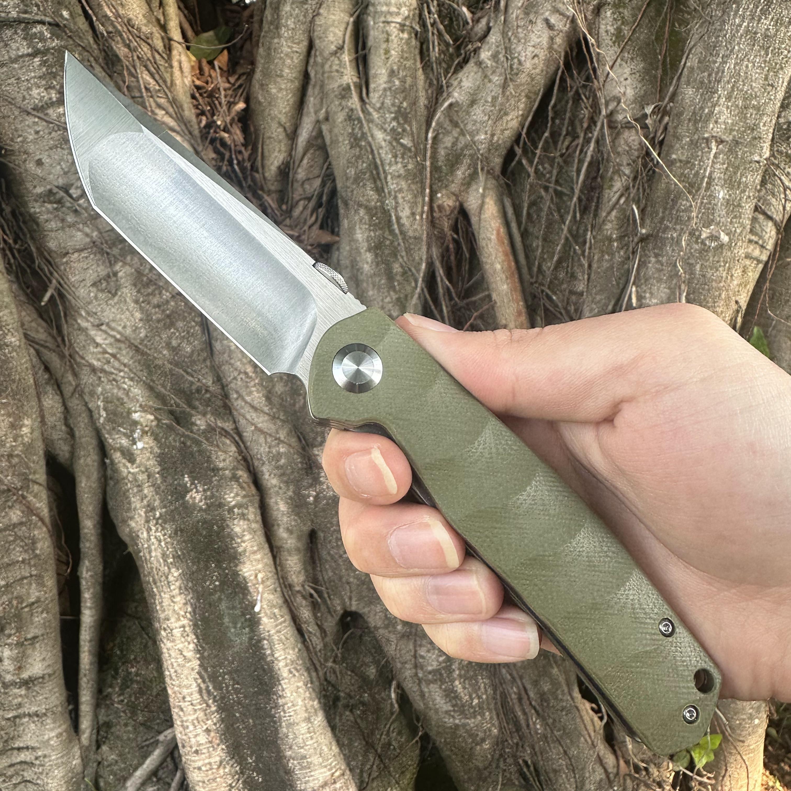 JG041 S30V Blade G10 Handle Folding Knife Liner Lock