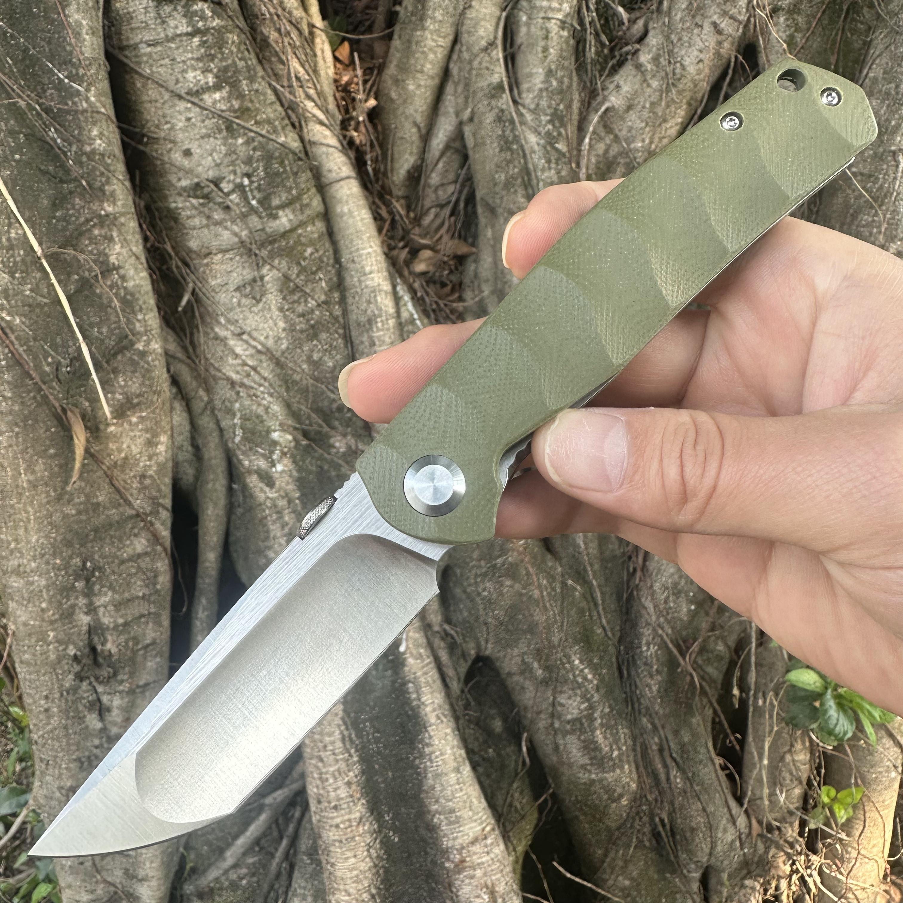 JG041 S30V Blade G10 Handle Folding Knife Liner Lock